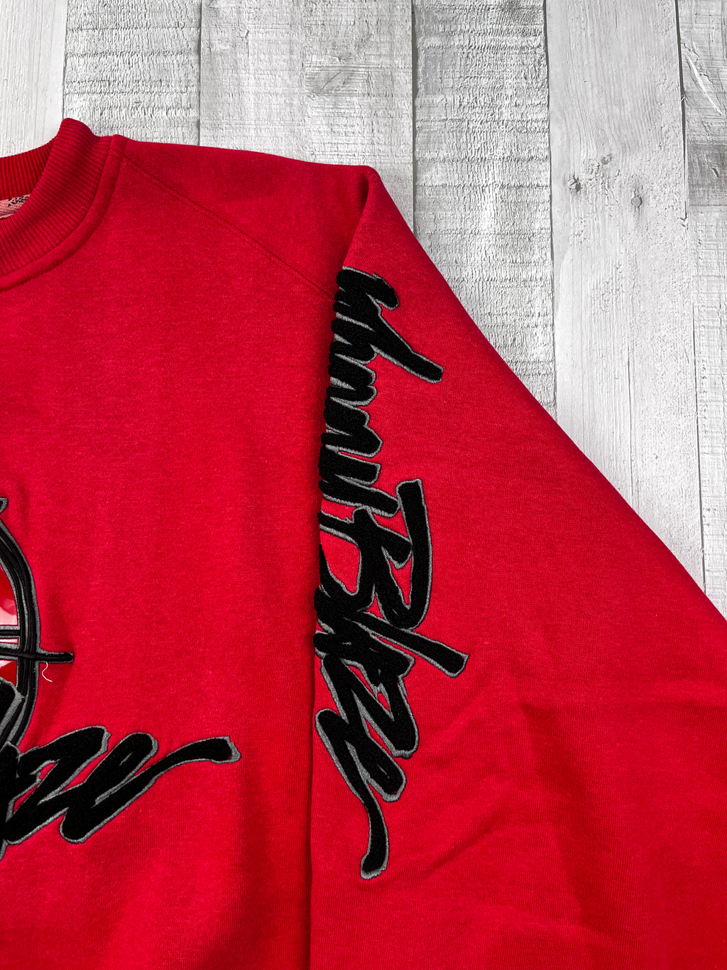 Johnny Blaze Vintage Sweater Basketball 90s Rot XXL