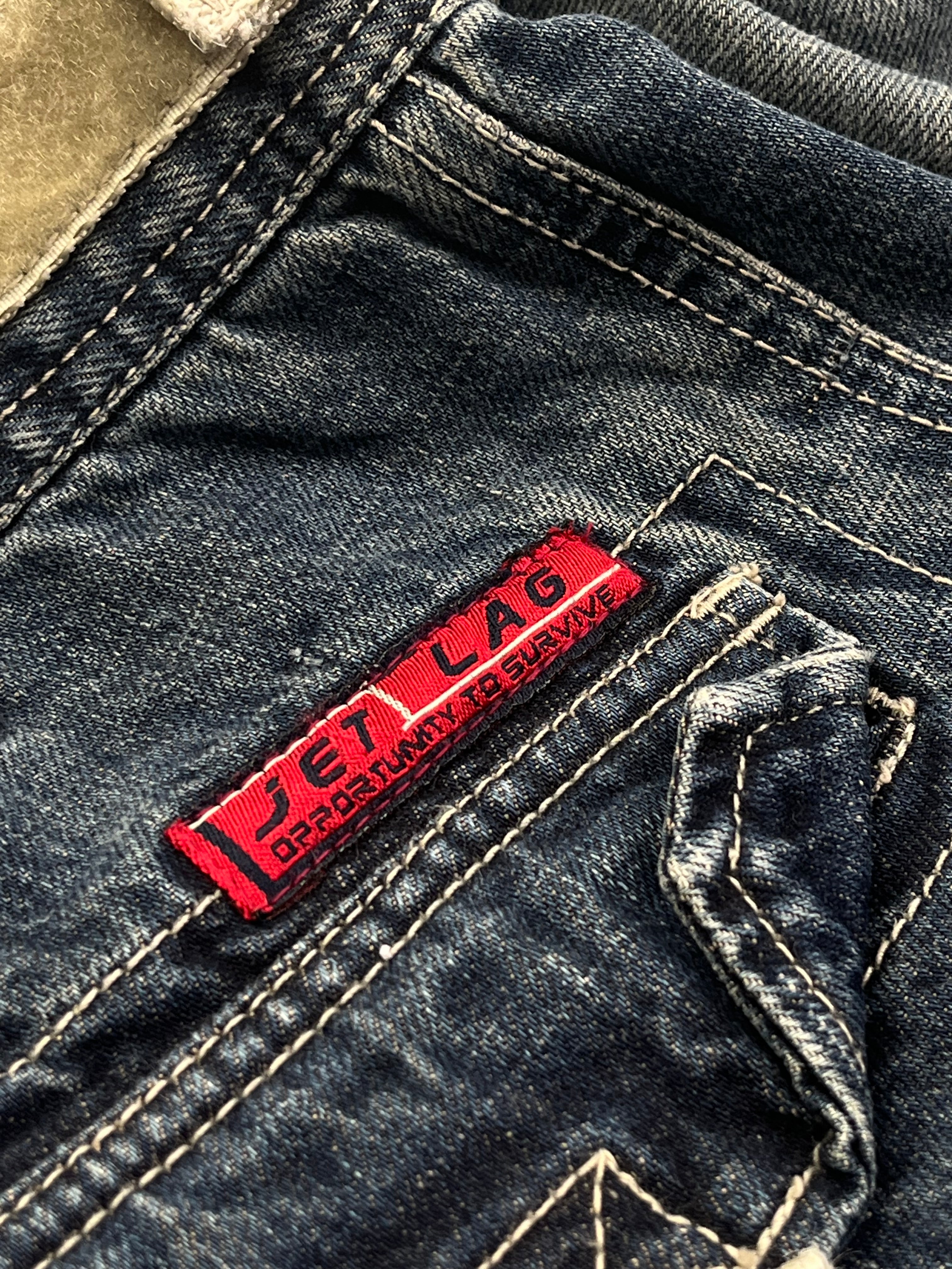 Jetlag Vintage Baggy Jeans Cargo Y2K Blau M