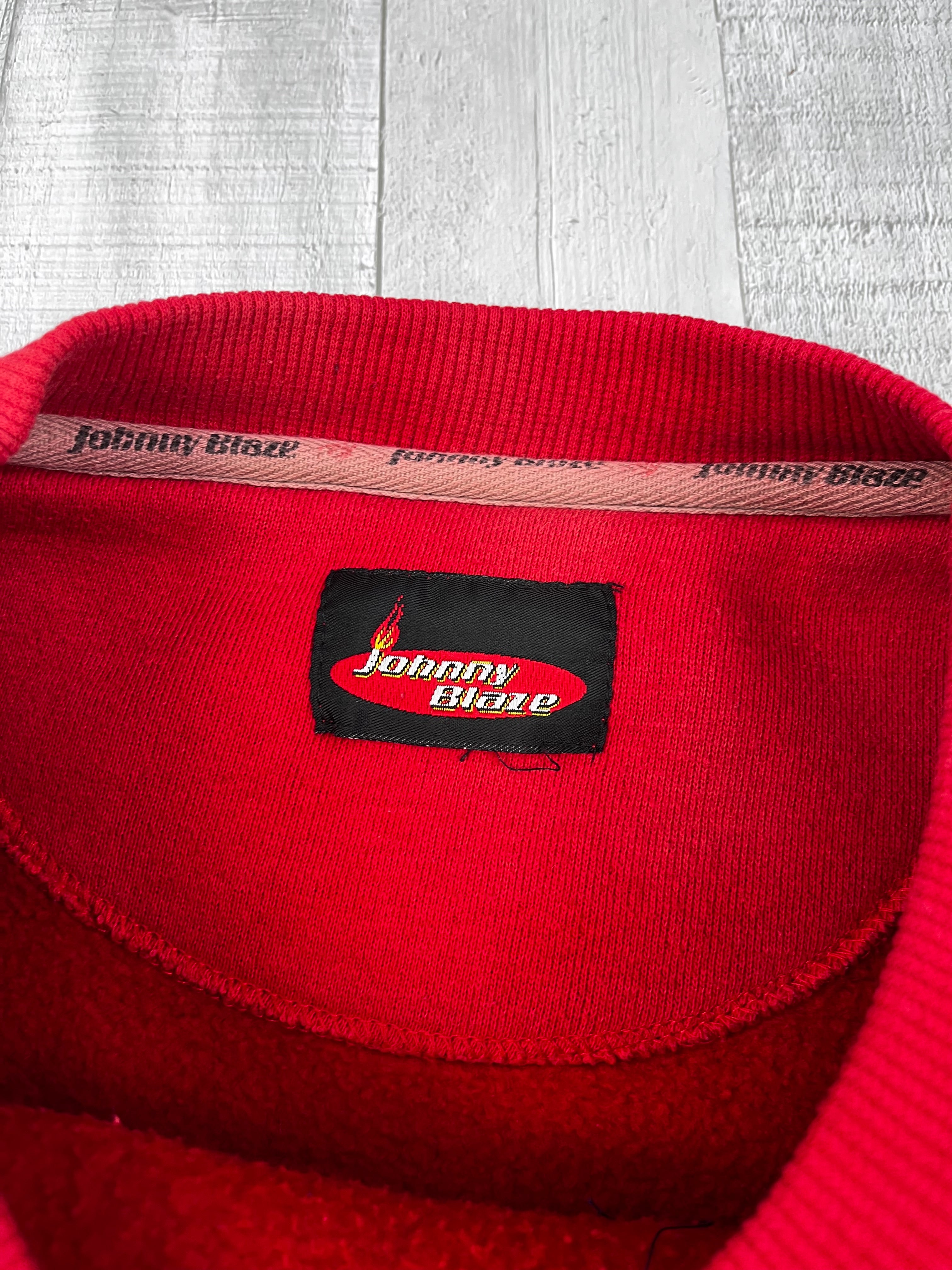 Johnny Blaze Vintage Sweater 90s Cobra Rot L