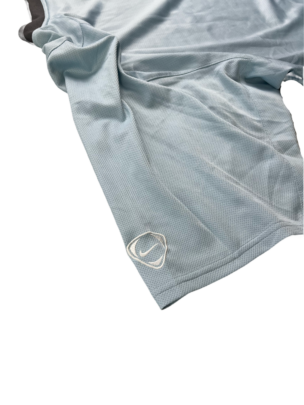 Nike Vintage Sport T-Shirt Y2K Hellblau Dunkelgrau 2XL