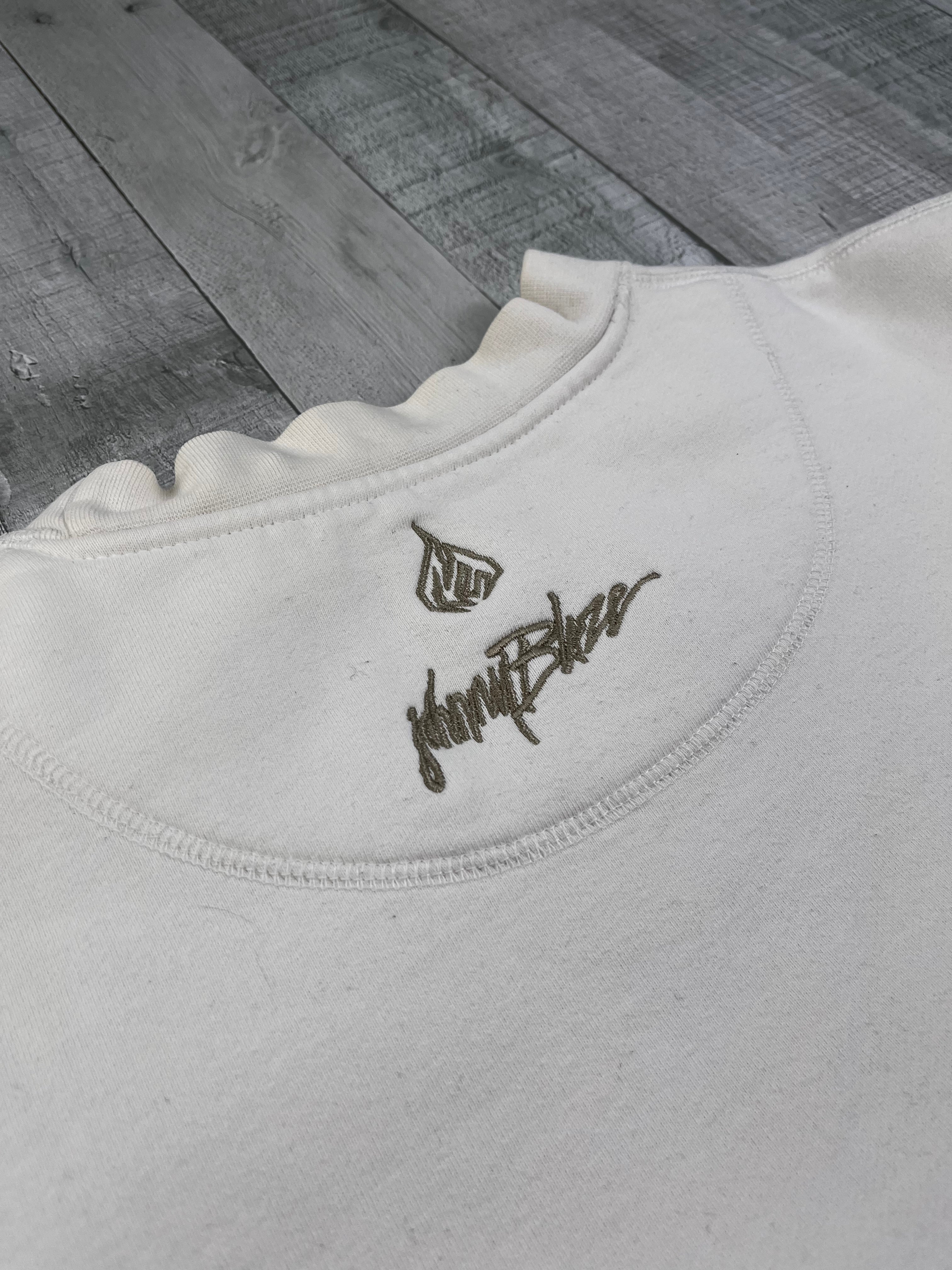 Johnny Blaze Vintage Sweater 90s Weiß XL