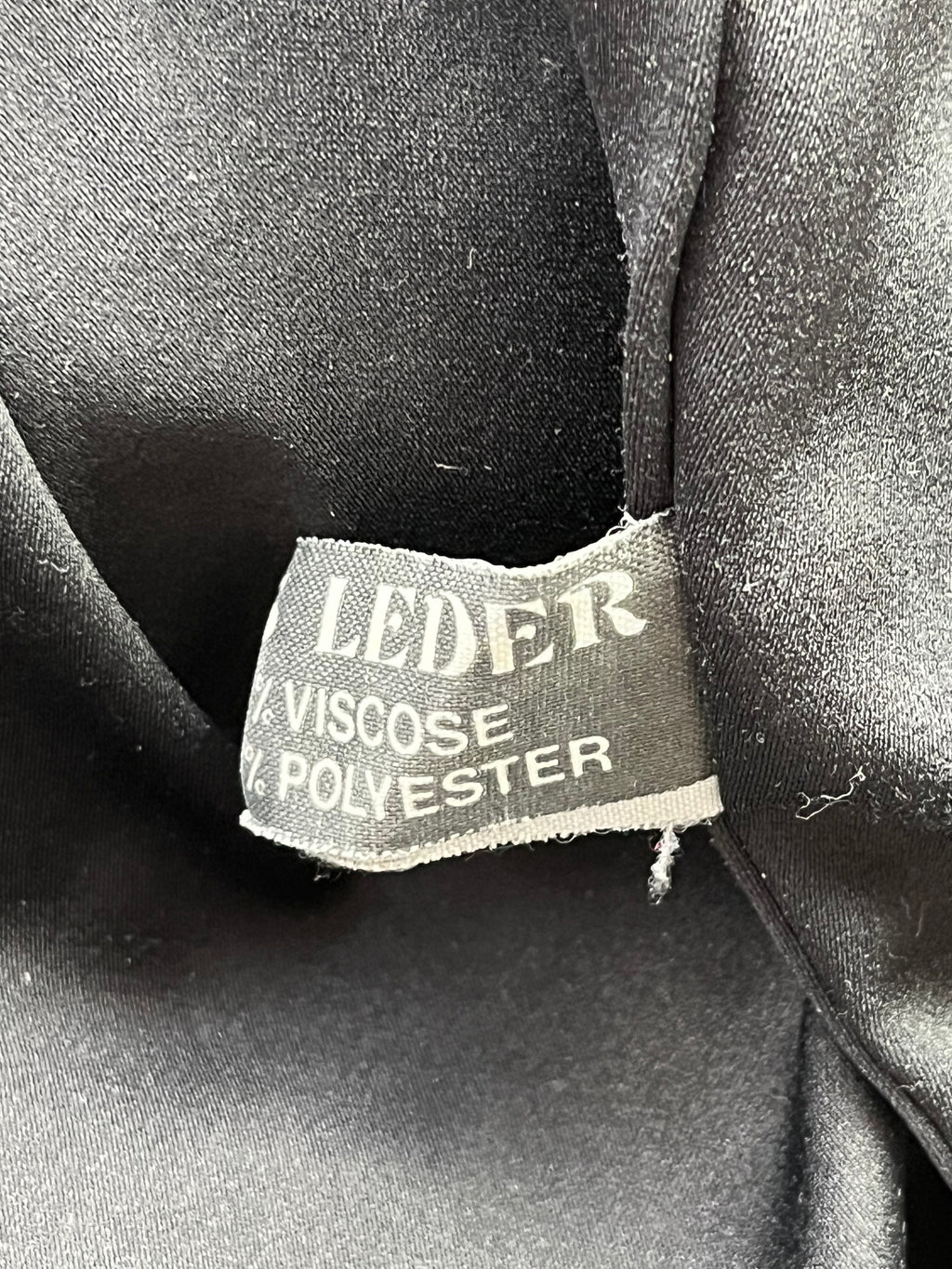 Oskar Vintage Echtlederjacke 90s Schwarz Blau XL