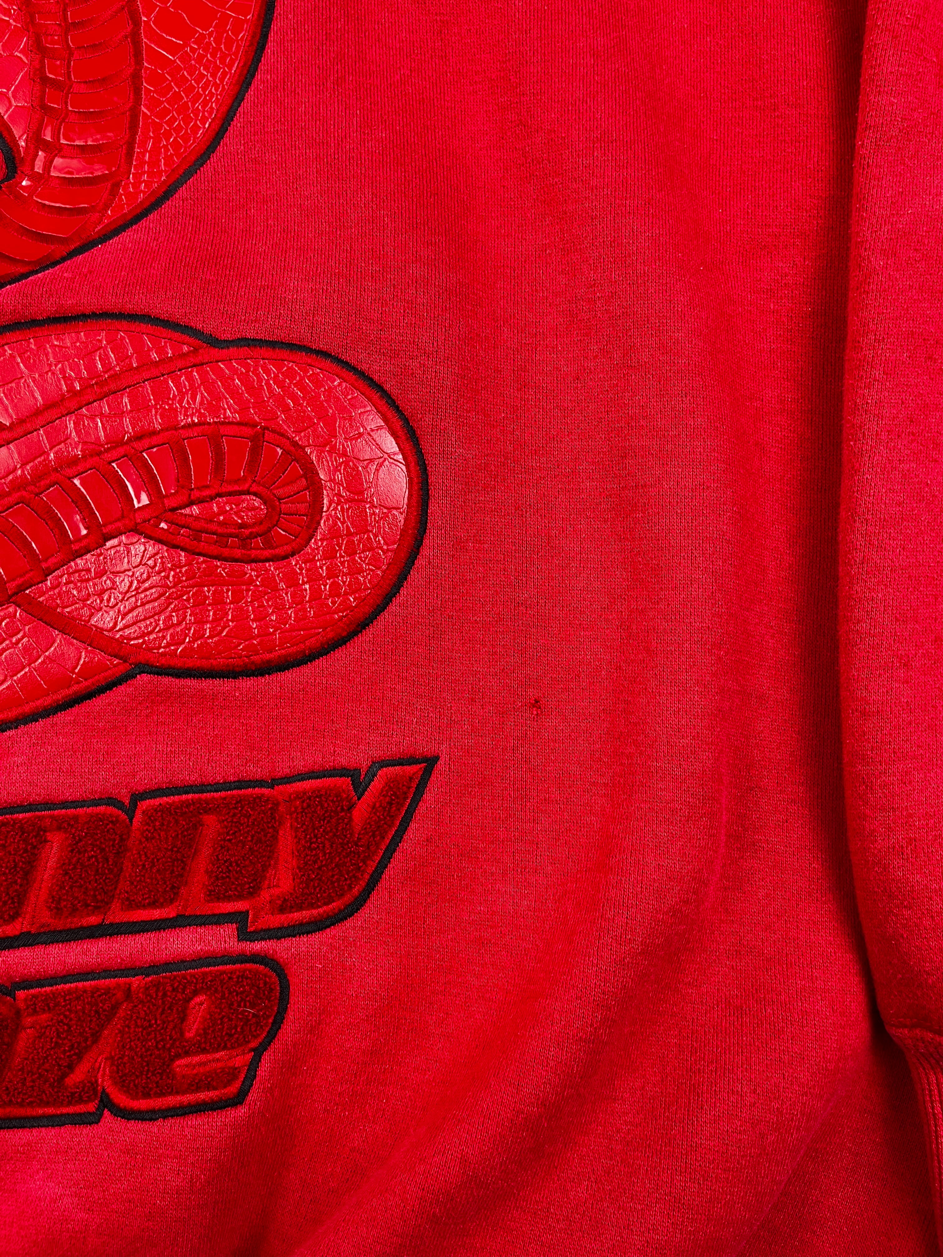 Johnny Blaze Vintage Sweater 90s Cobra Rot L