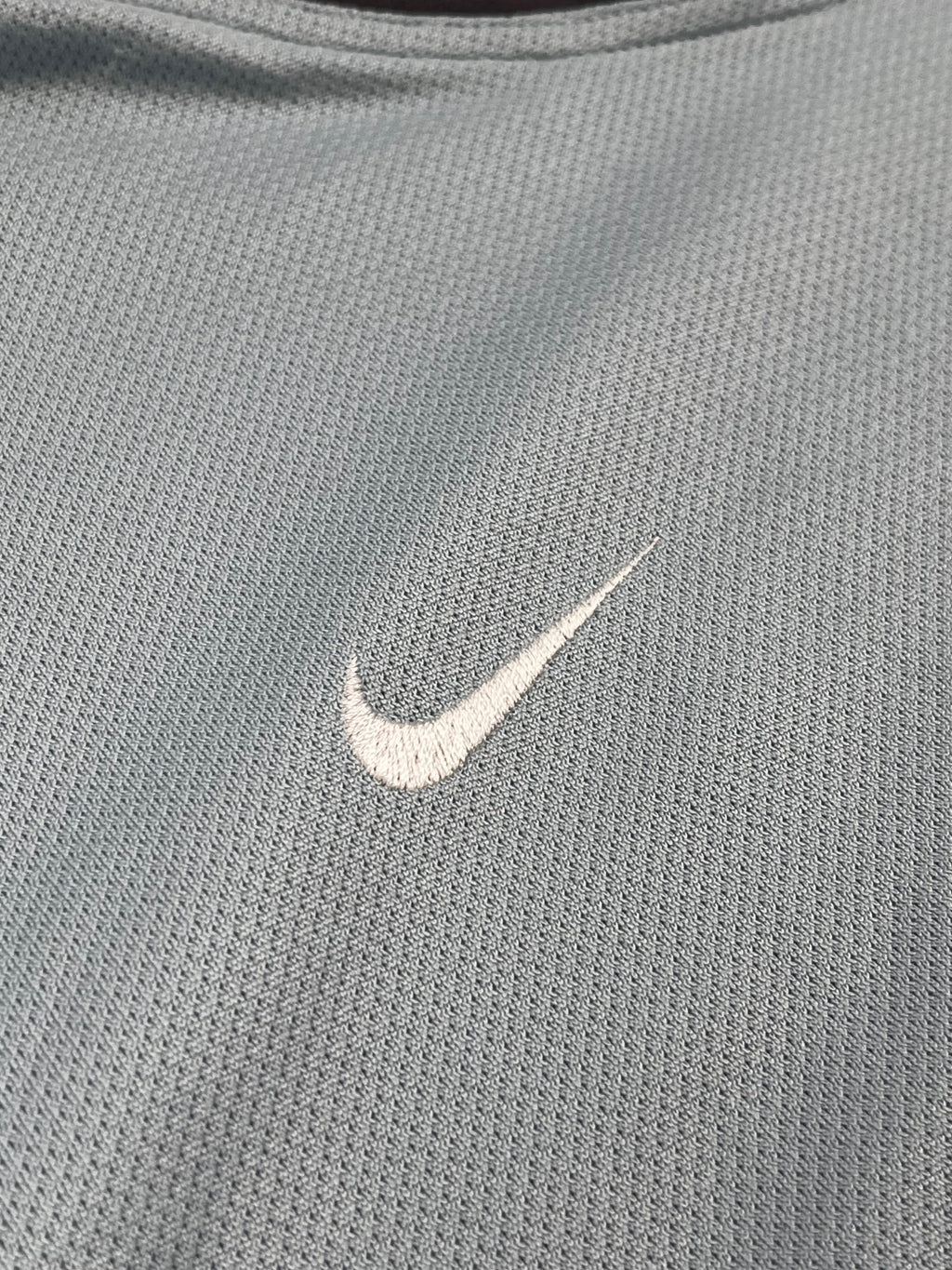 Nike Vintage Sport T-Shirt Y2K Hellblau Dunkelgrau 2XL