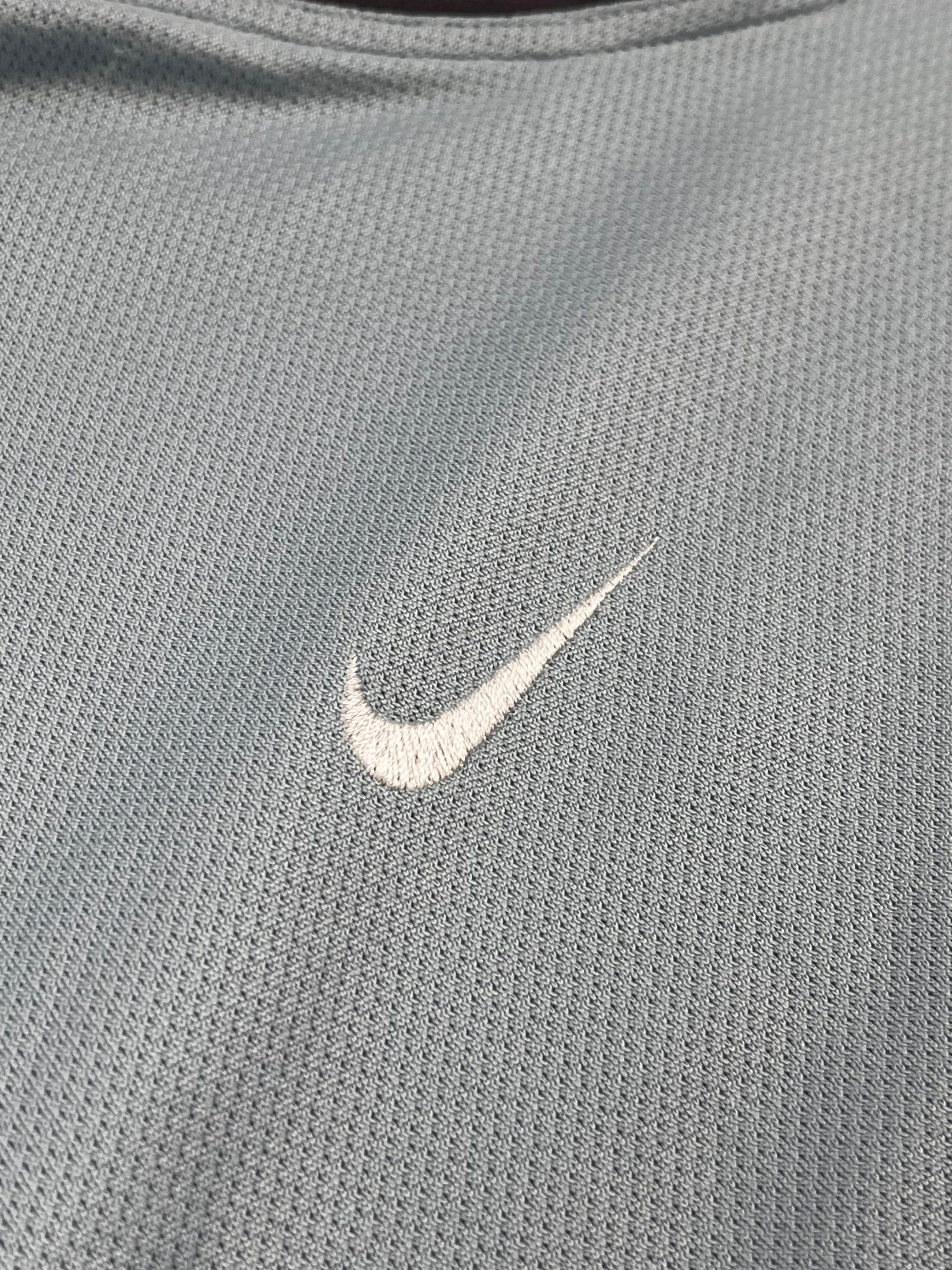 Nike Vintage Sport T-Shirt Y2K Hellblau Dunkelgrau 2XL