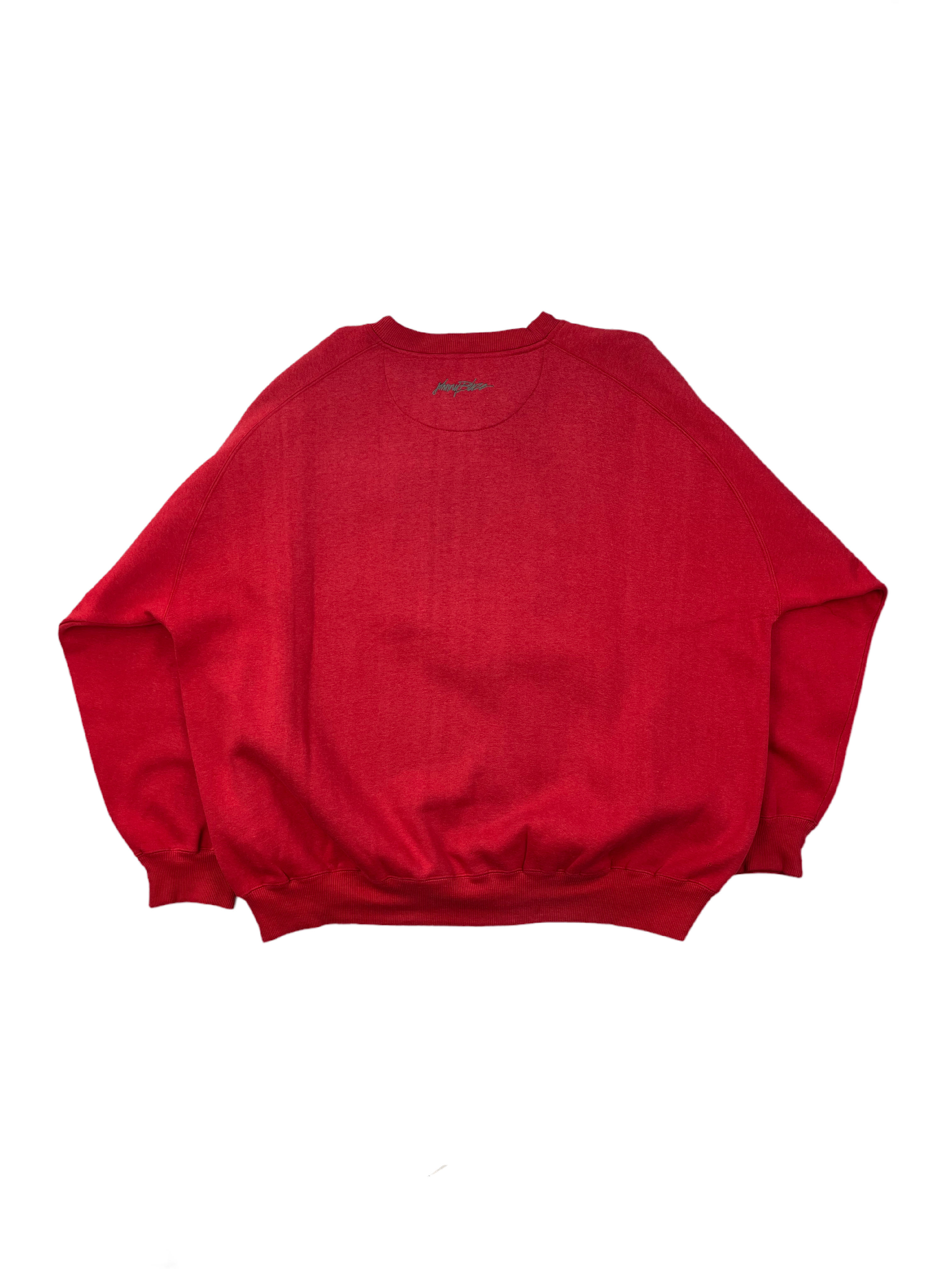 Johnny Blaze Vintage Sweater Basketball 90s Rot XXL