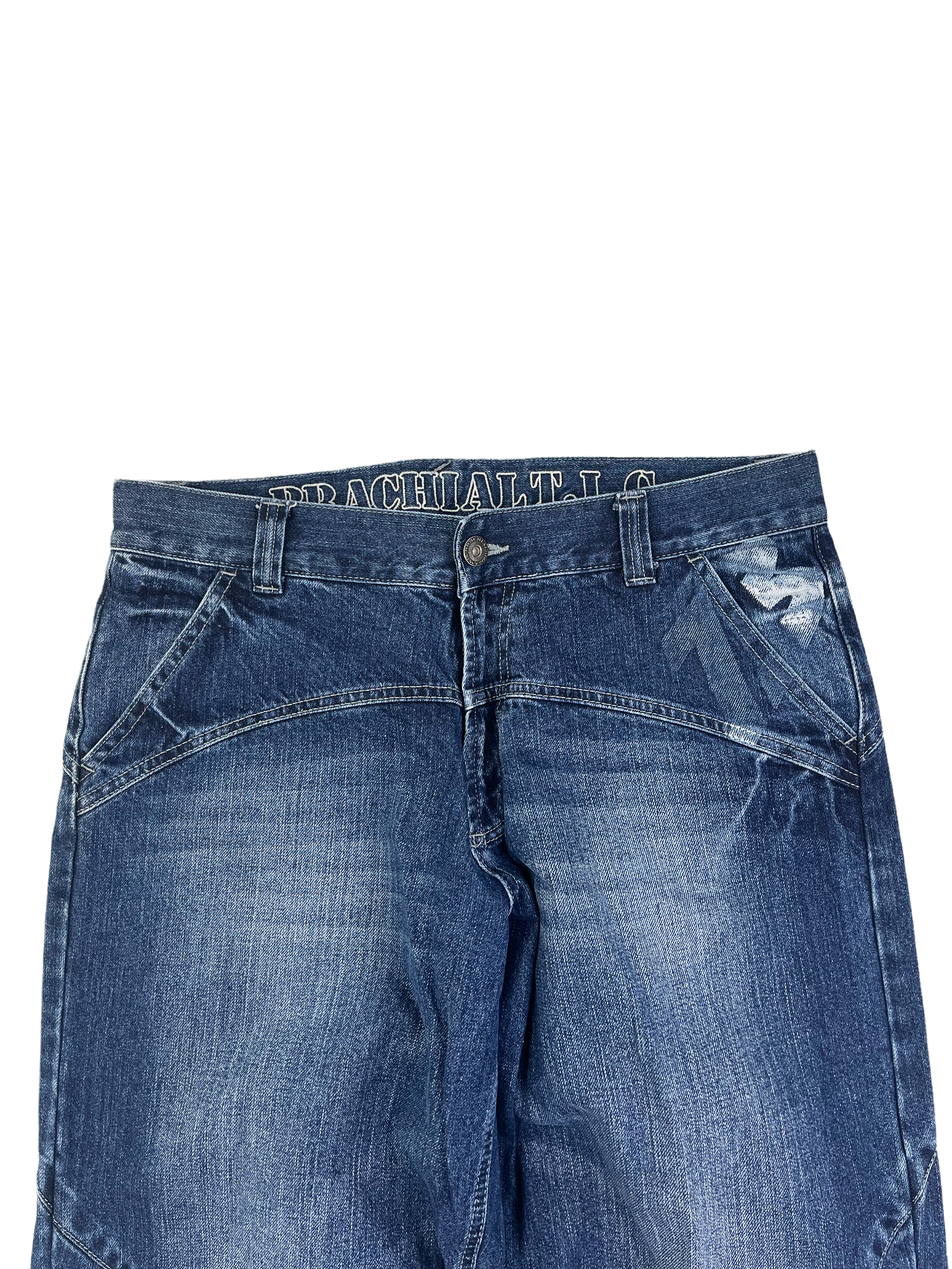 Brachial Vintage Baggy Jeans Y2K Dunkelblau XL