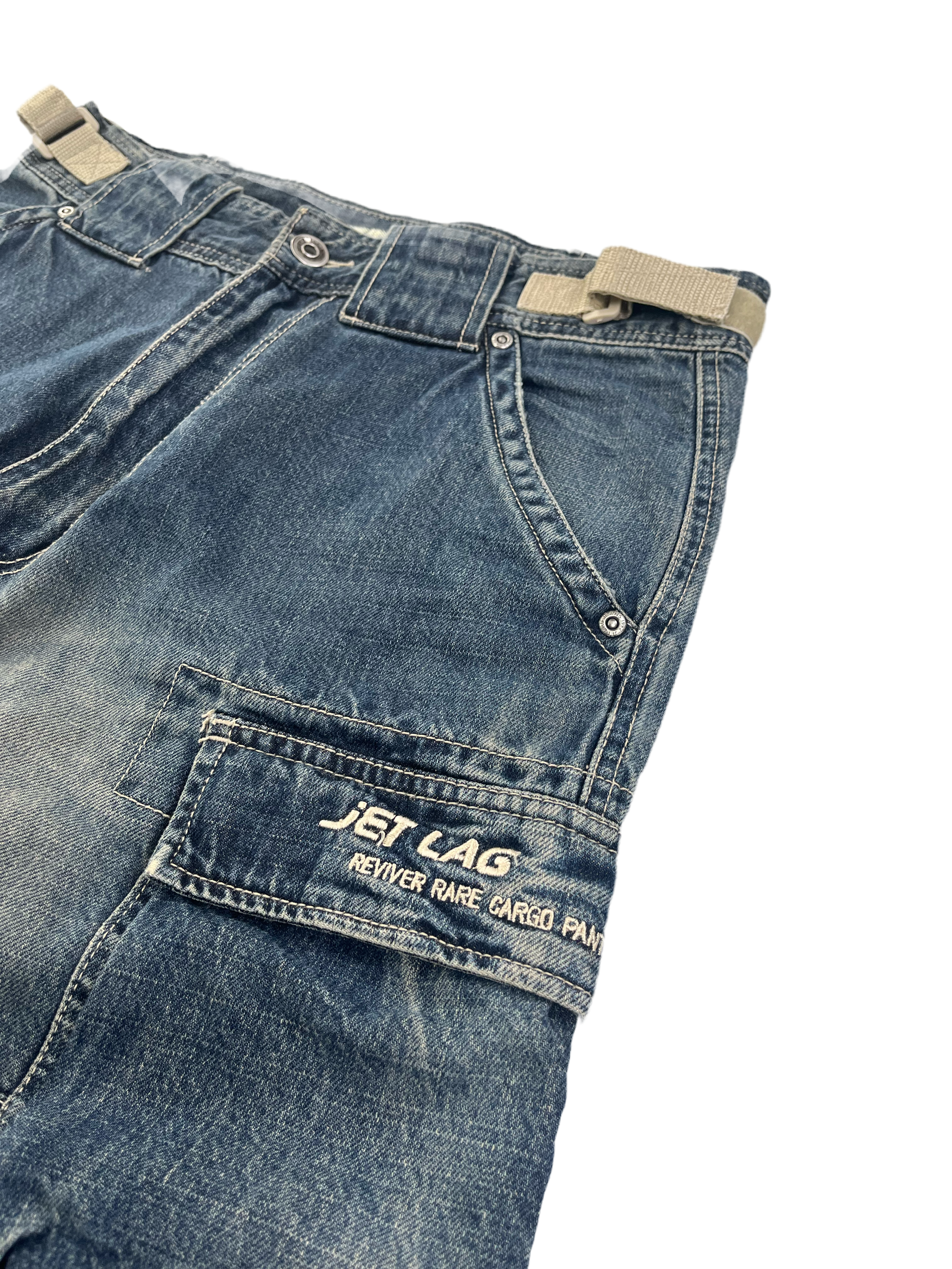 Jetlag Vintage Baggy Jeans Cargo Y2K Blau M