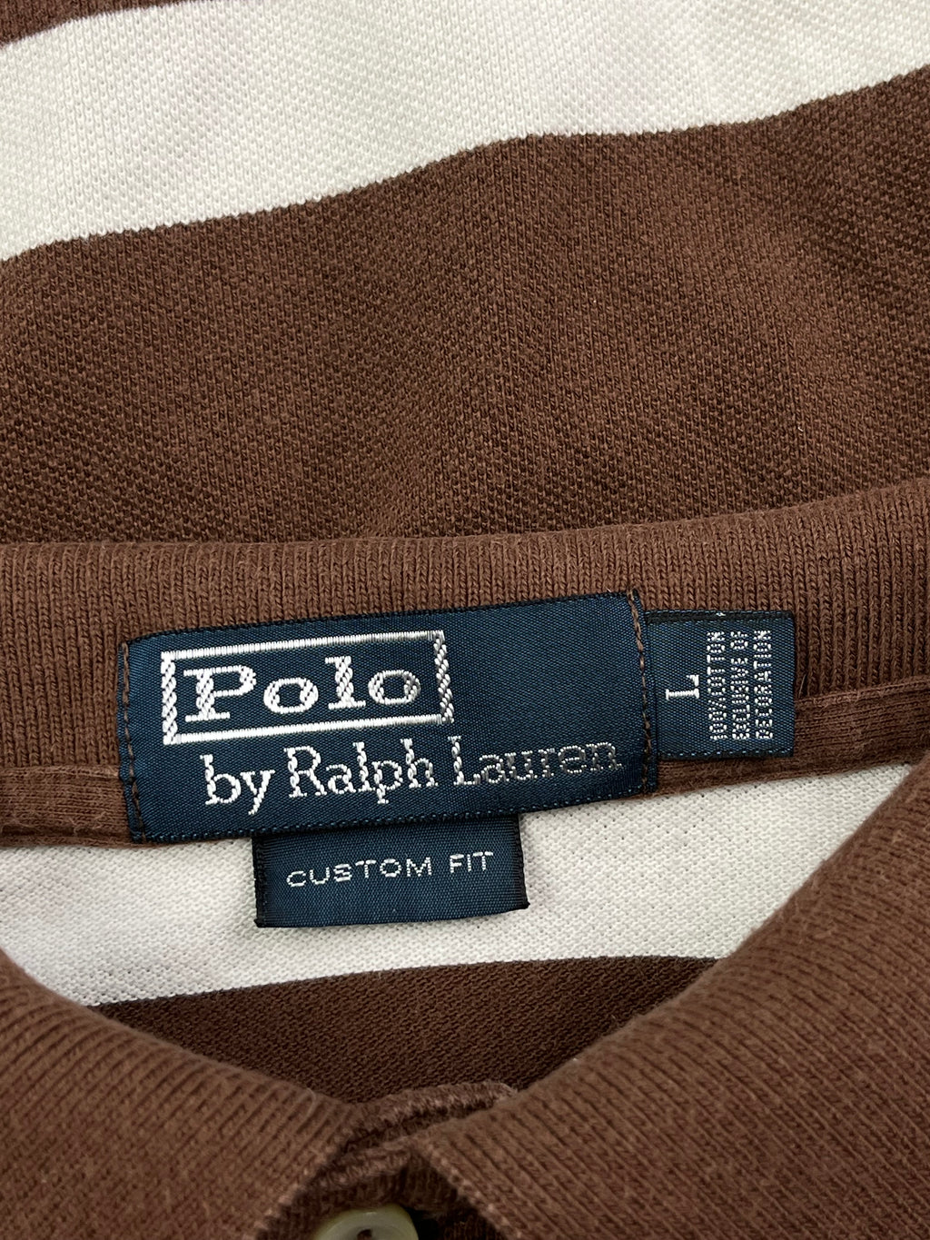 Ralph Lauren Poloshirt Gestreift Braun L