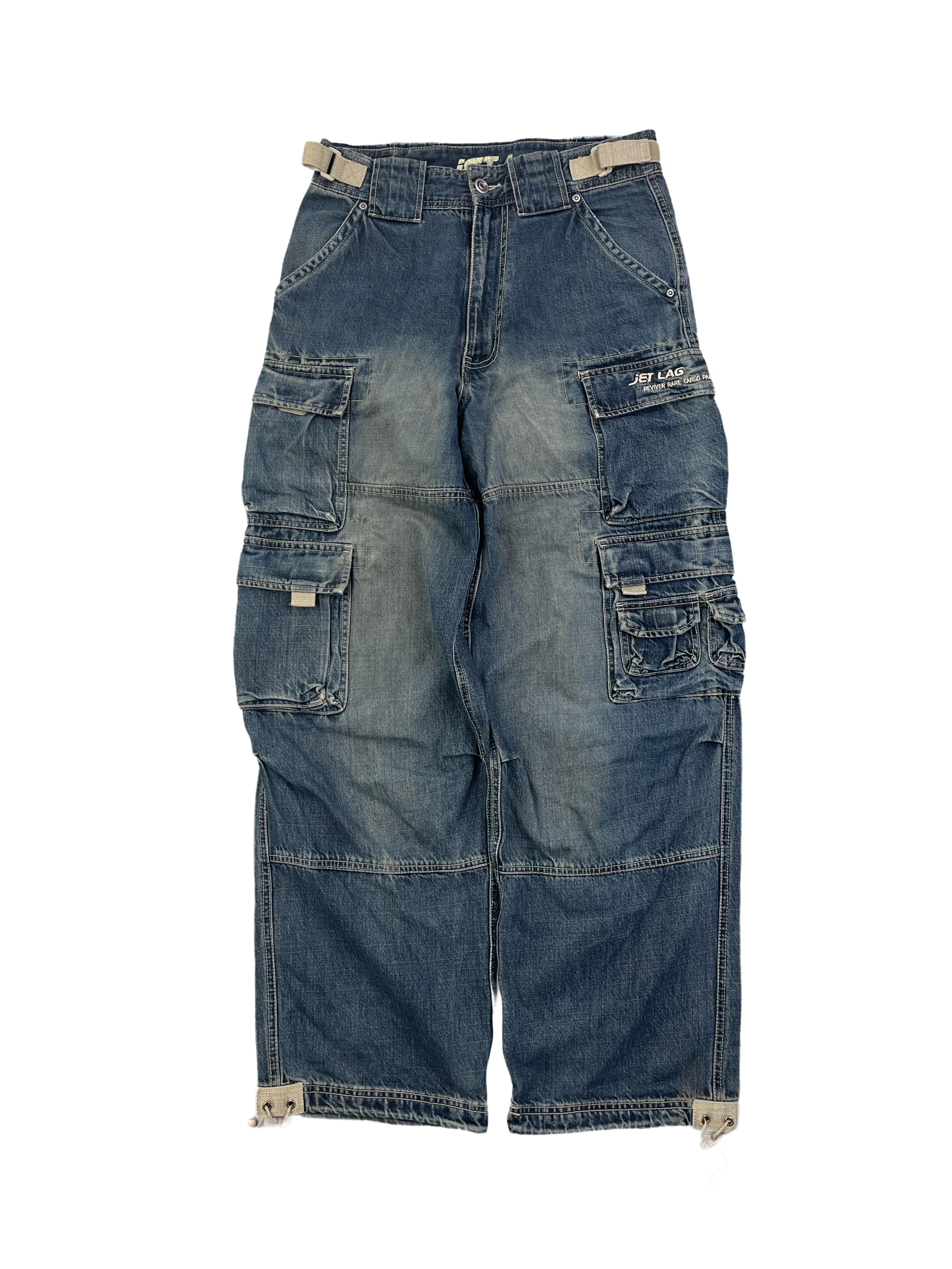 Jetlag Vintage Baggy Jeans Cargo Y2K Blau M