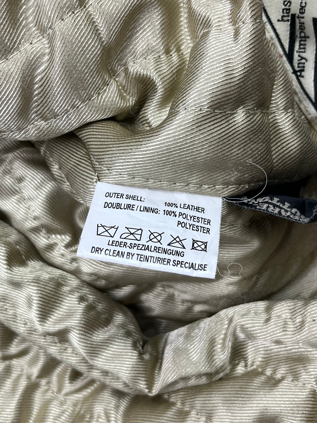 Daven Vintage Echtlederjacke College 90s Schwarz XL