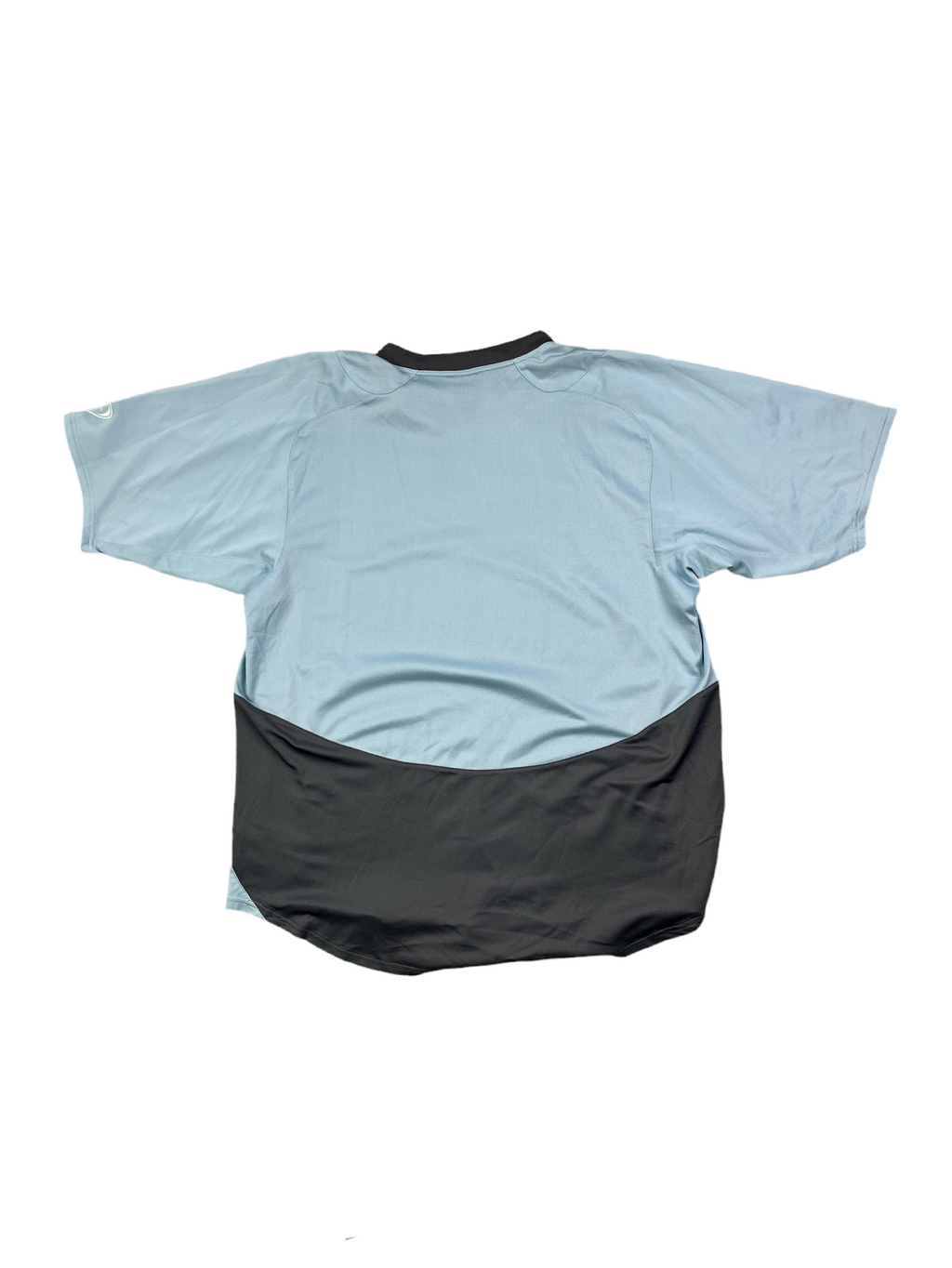 Nike Vintage Sport T-Shirt Y2K Hellblau Dunkelgrau 2XL