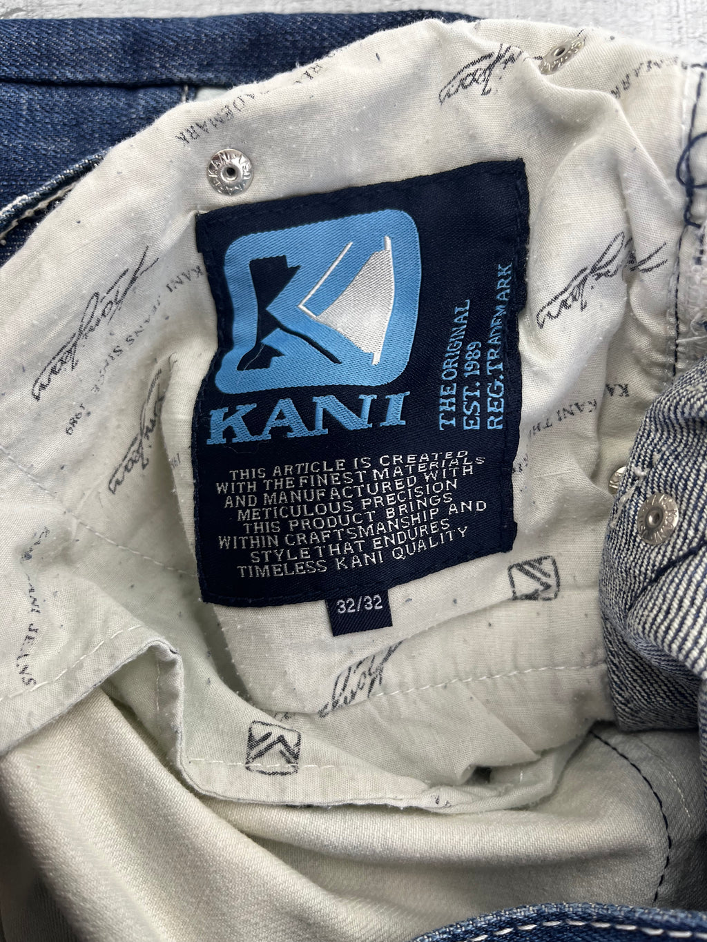 Karl Kani Vintage Baggy Jeans Y2K Blau M
