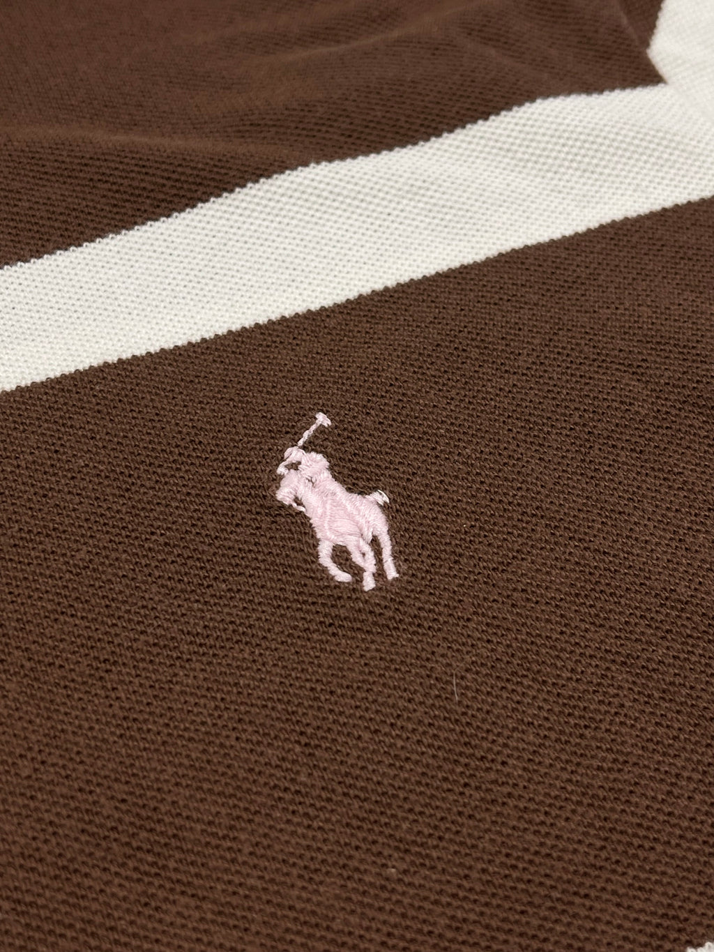 Ralph Lauren Poloshirt Gestreift Braun L