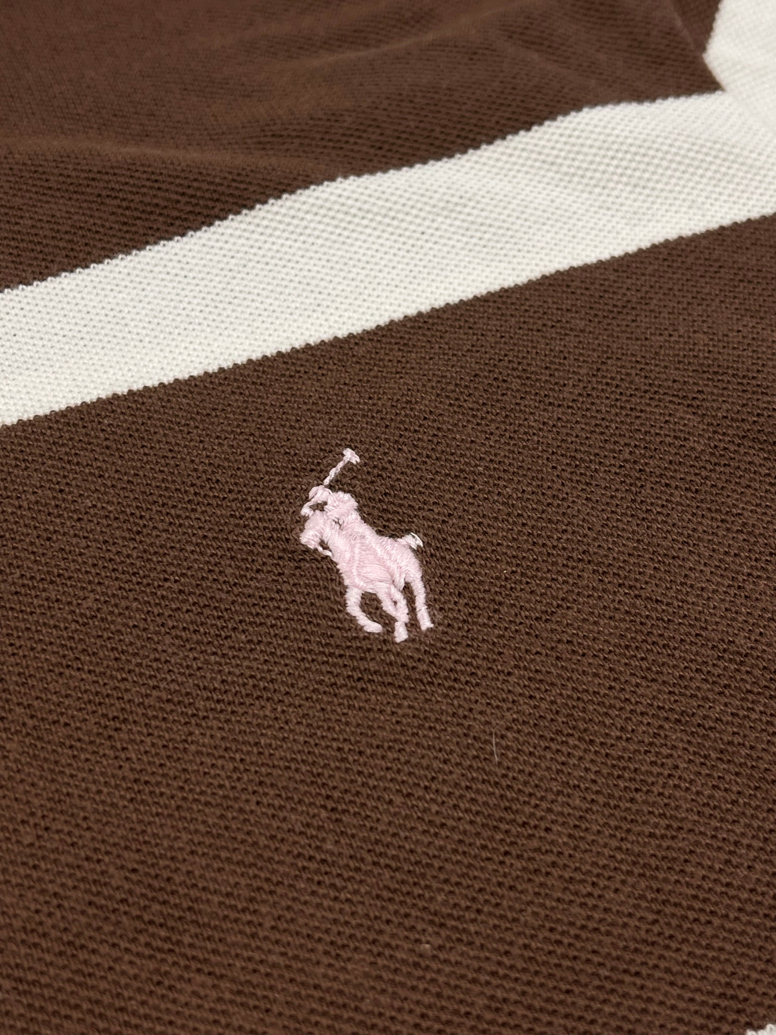 Ralph Lauren Poloshirt Gestreift Braun L