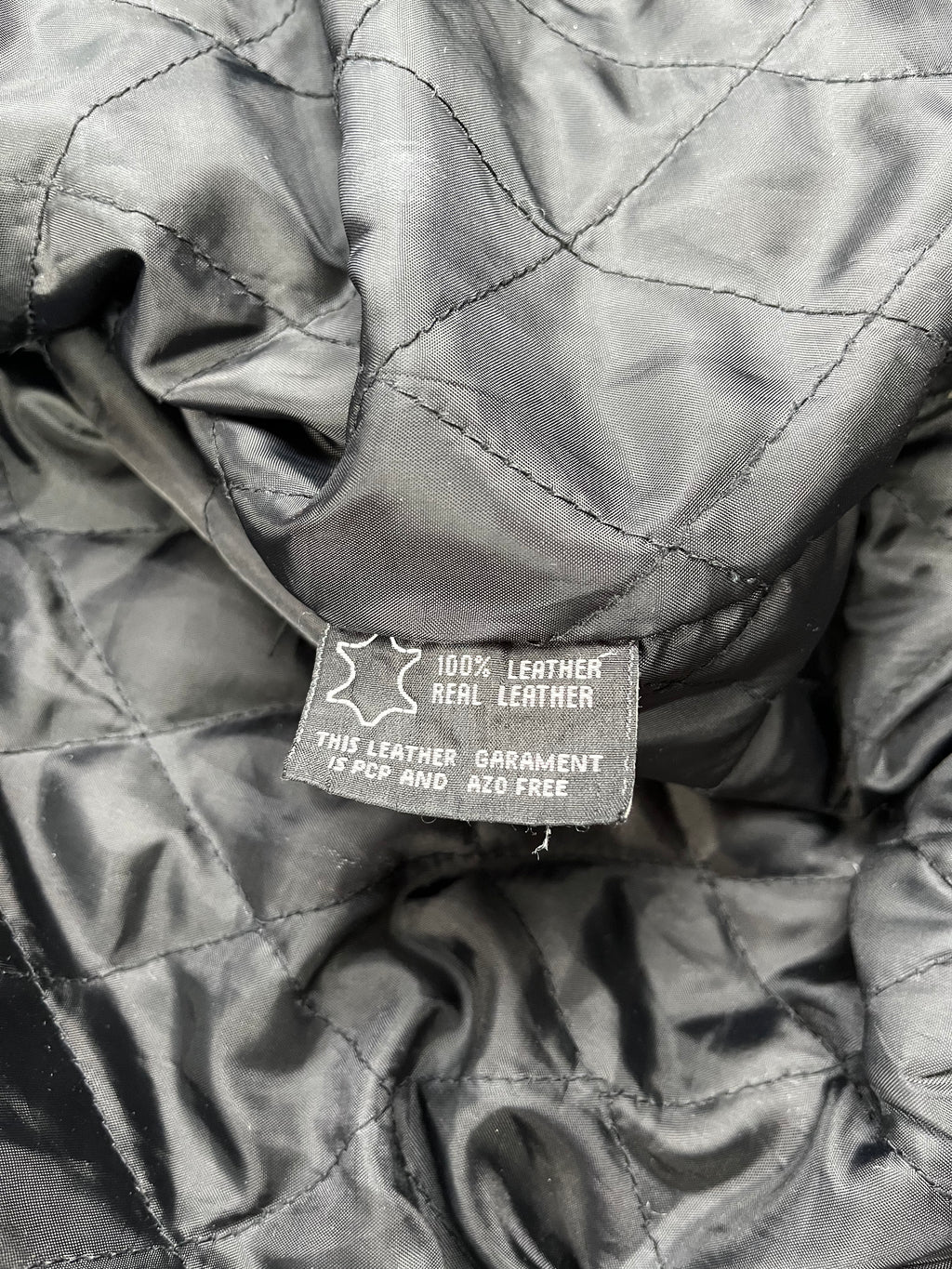 Daven Vintage Echtlederjacke 90s Schwarz XL