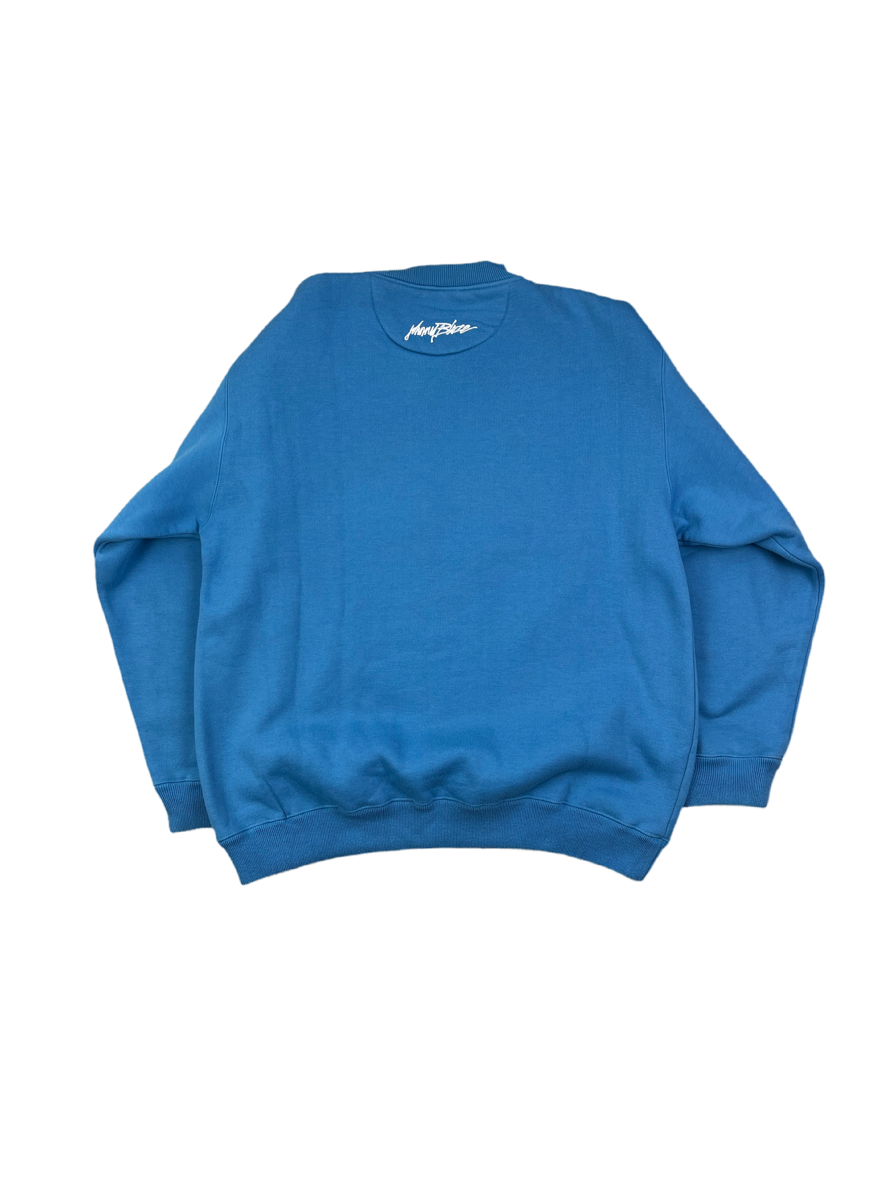 Johnny Blaze Vintage Sweater Rare 90s Blau L