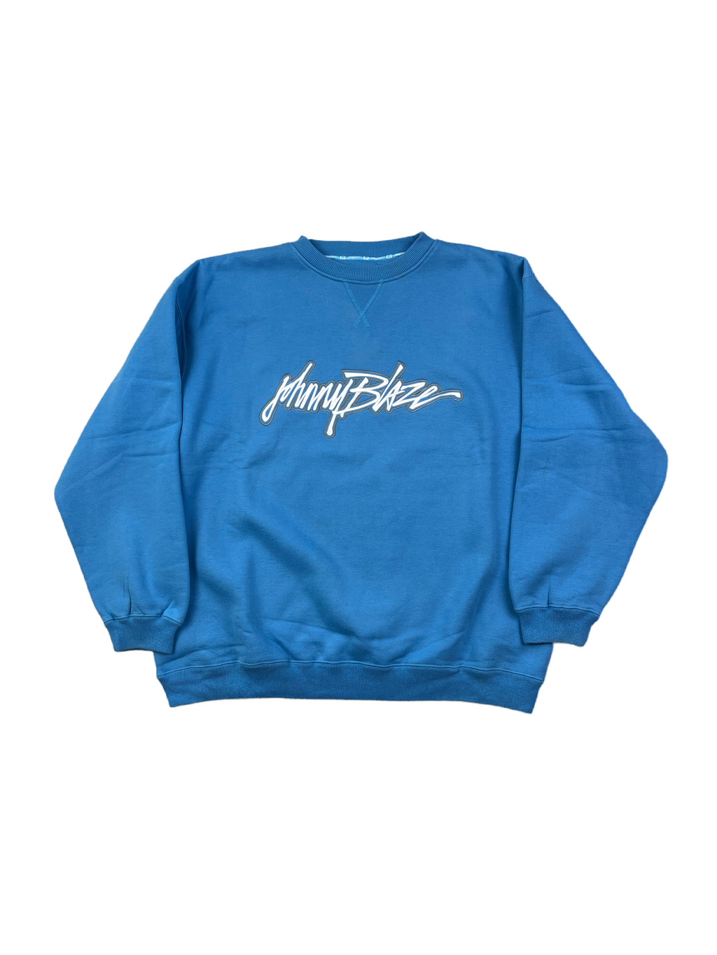 Johnny Blaze Sweater 90s Rare Blau XXL