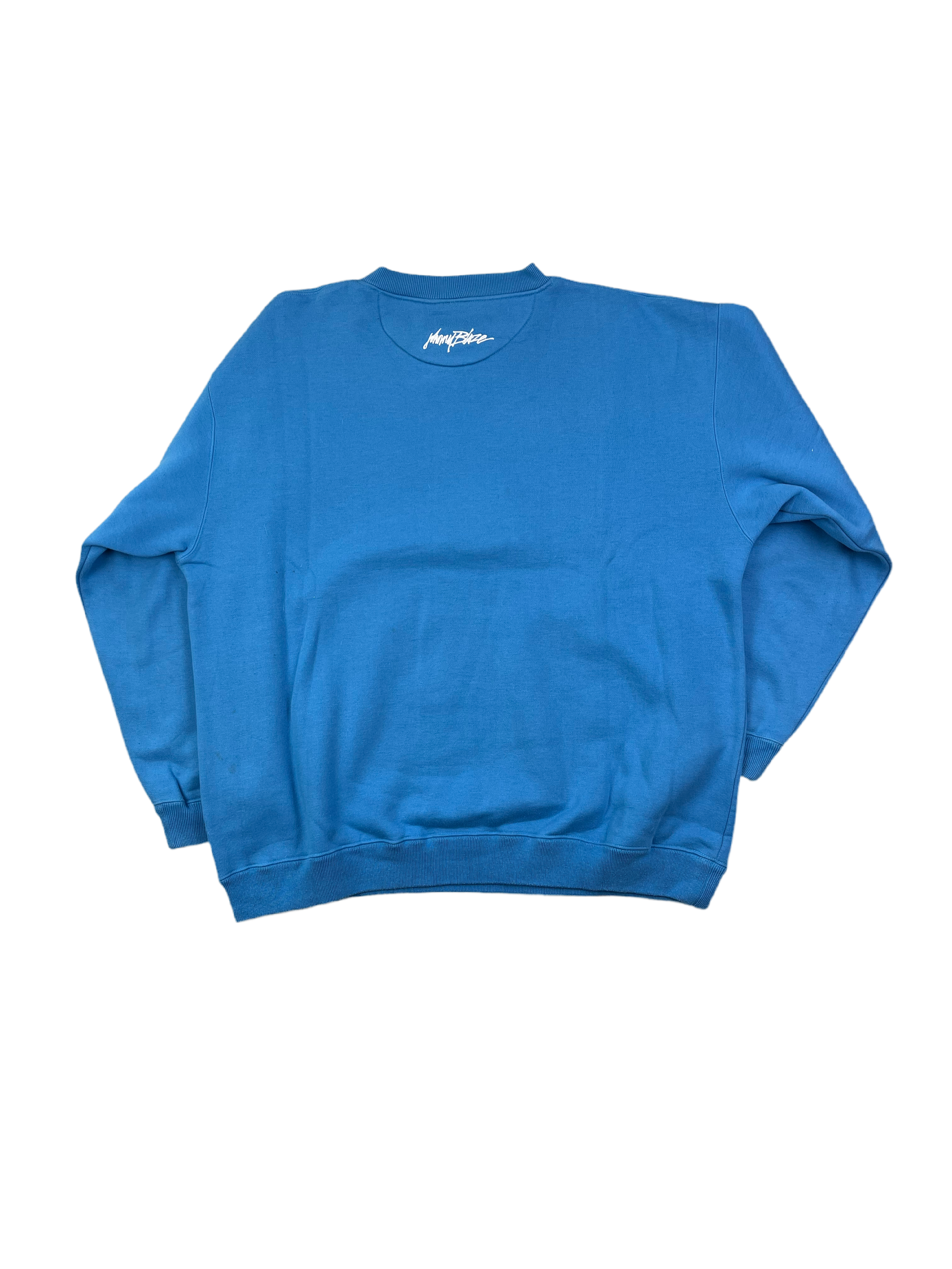 Johnny Blaze Sweater 90s Rare Blau XXL