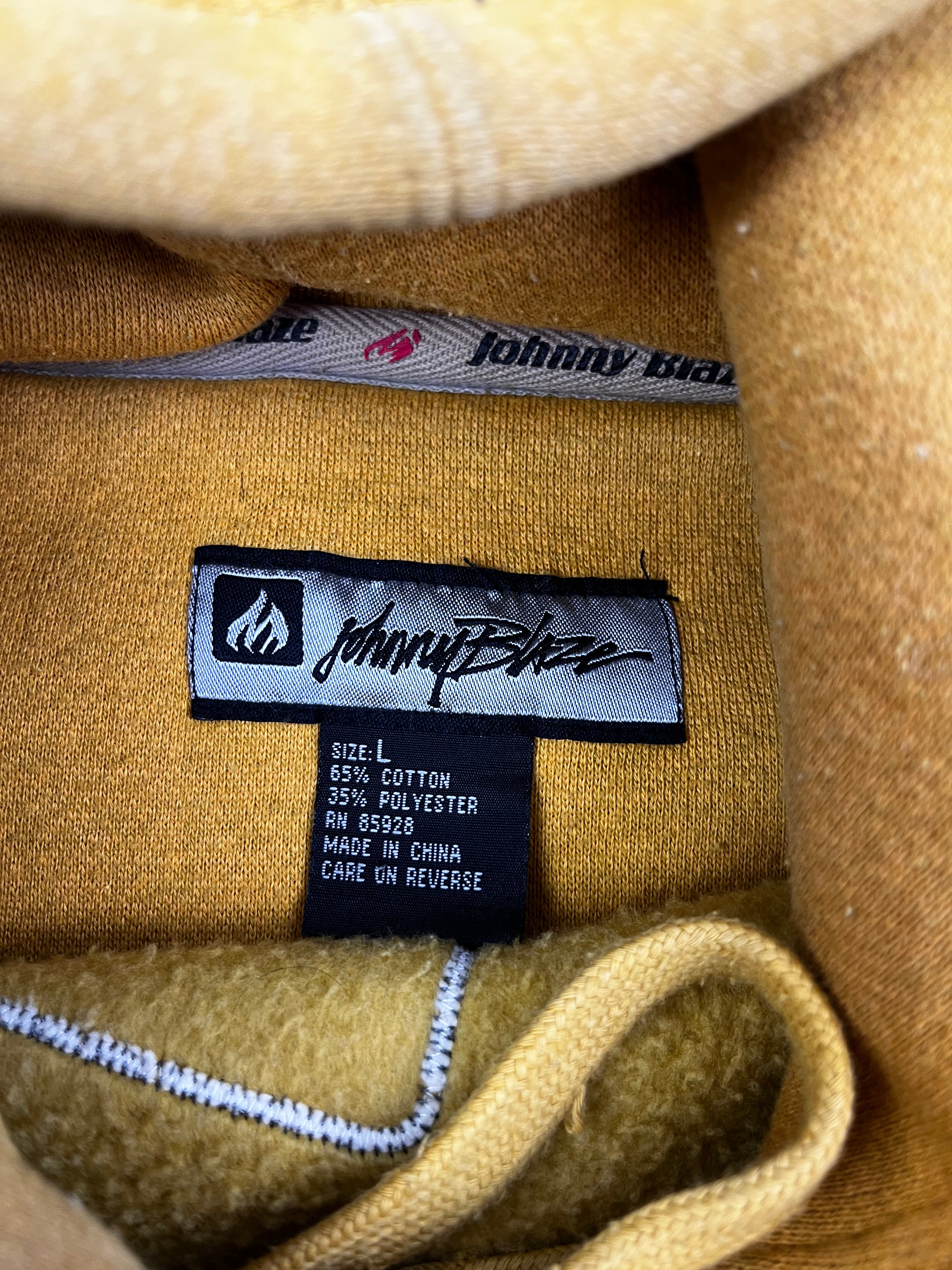 Johnny Blaze Vintage 90s Rare Gelb L