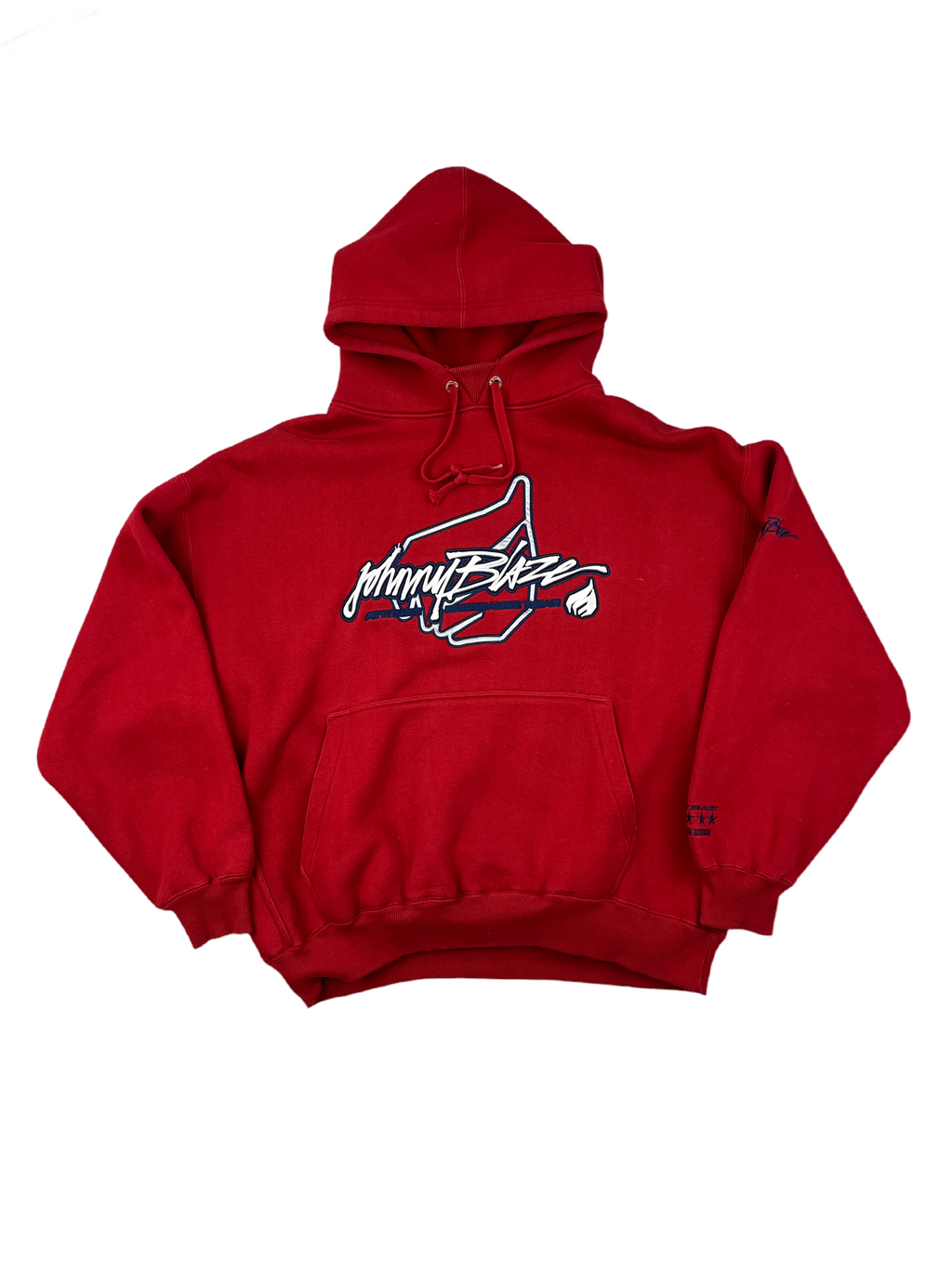 Johnny Blaze Hoodie Oversize 90s Rare Rot XL