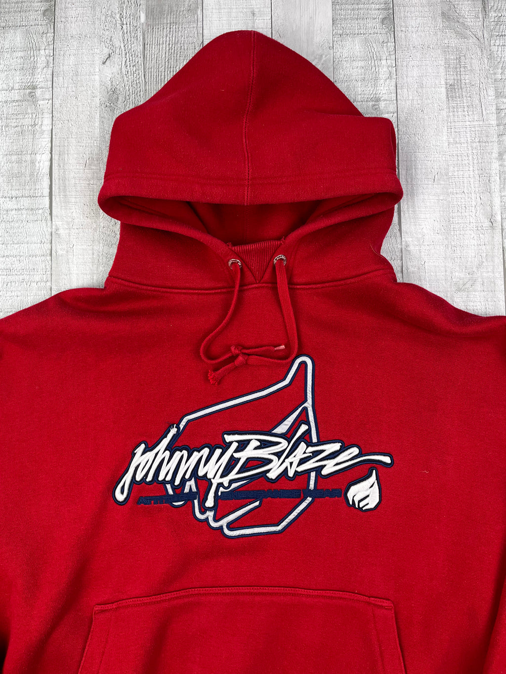Johnny Blaze Hoodie Oversize 90s Rare Rot XL