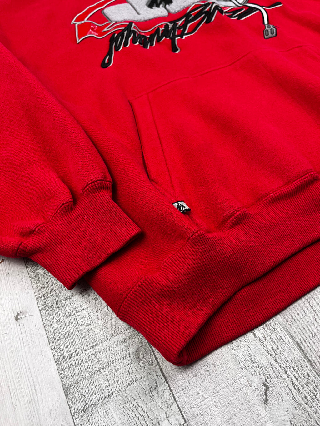 Johnny Blaze Vintage Hoodie Oversize 90s Rare Rot XXL