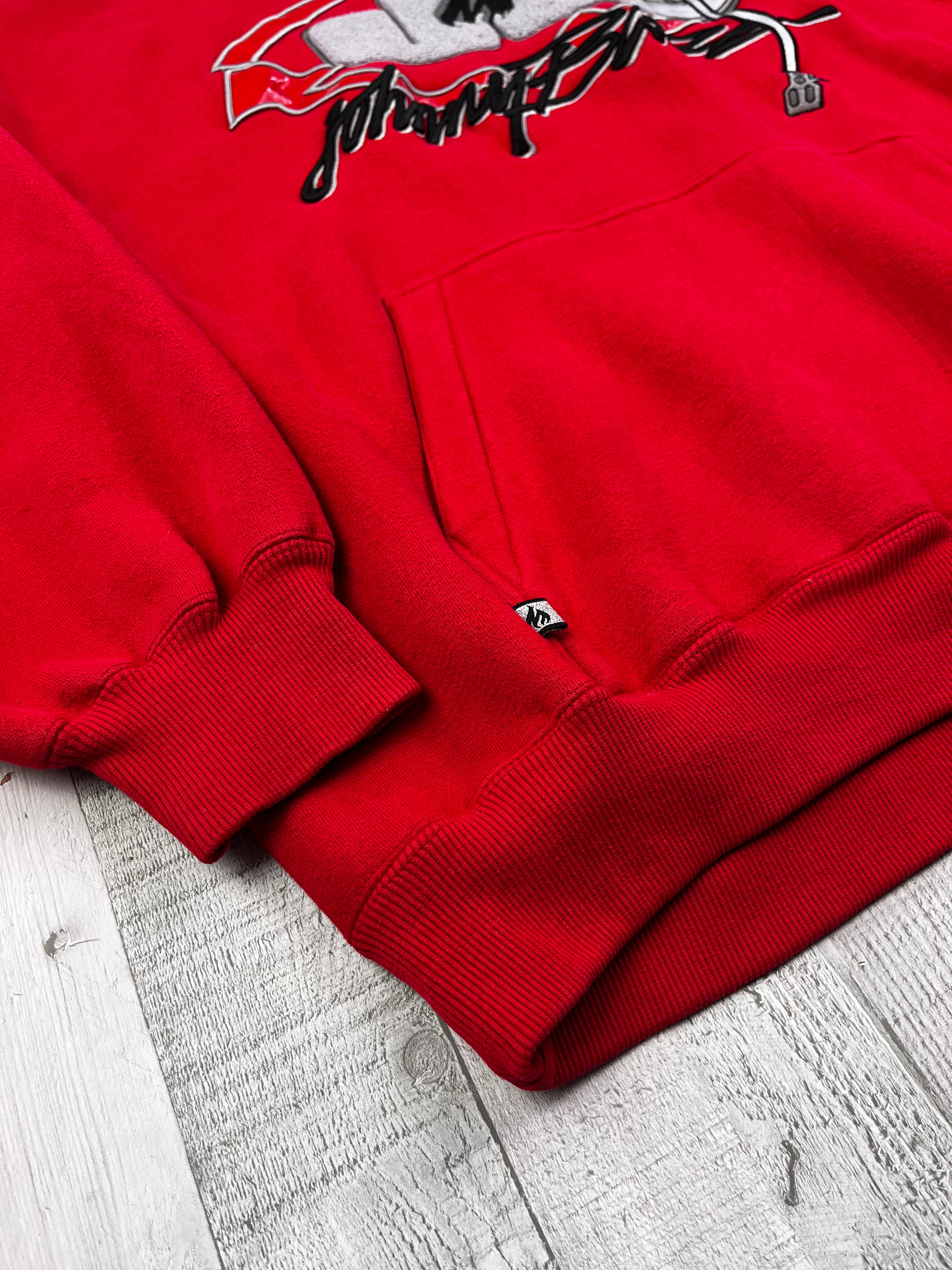 Johnny Blaze Vintage Hoodie Oversize 90s Rare Rot XXL