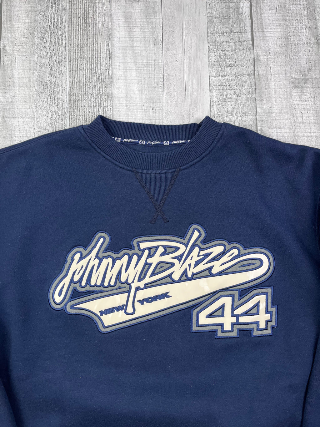 Johnny Blaze Vintage Sweater 90s Navy L