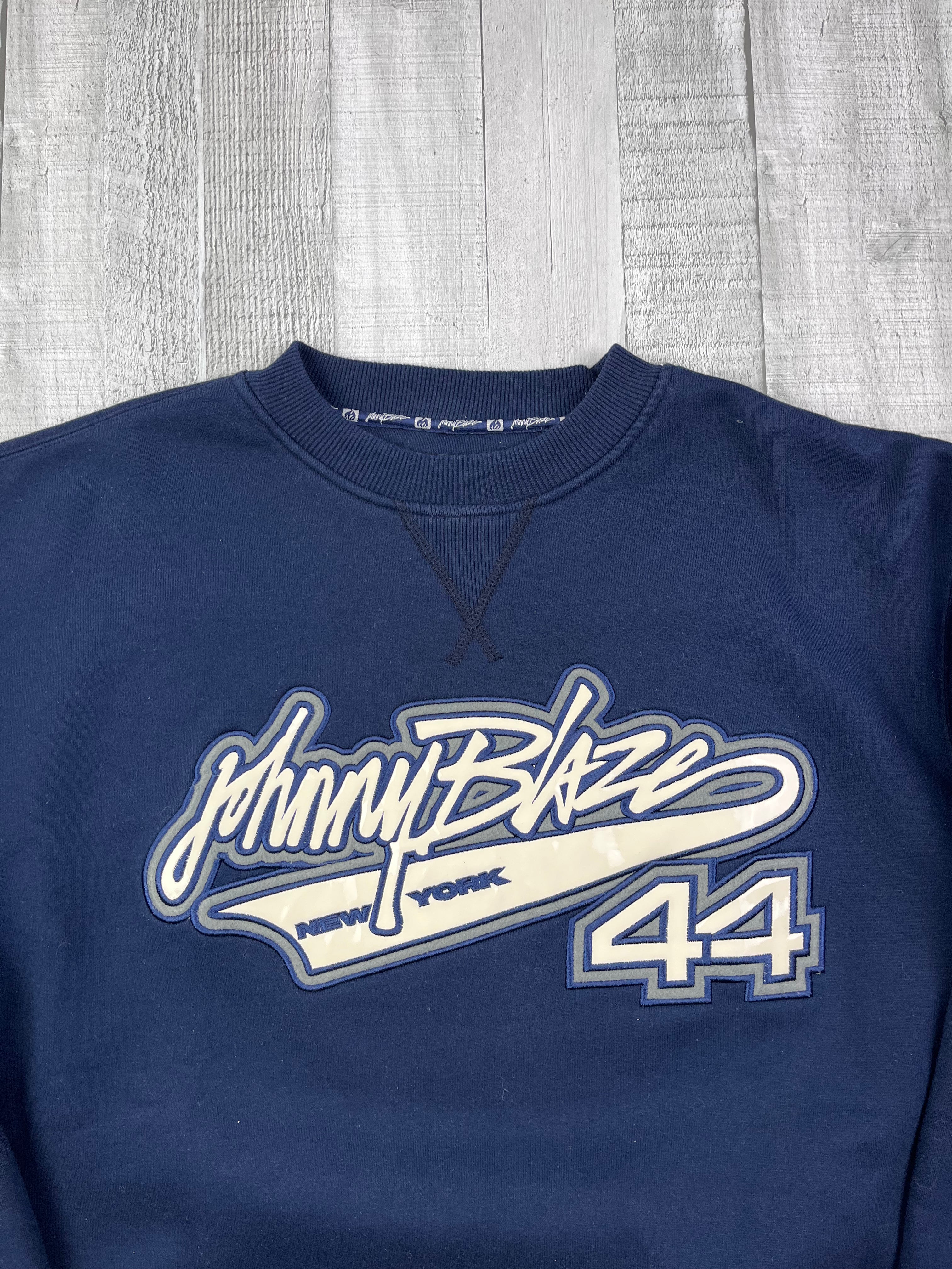 Johnny Blaze Vintage Sweater 90s Navy L