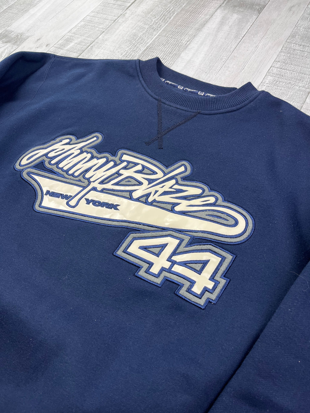 Johnny Blaze Vintage Sweater 90s Navy L