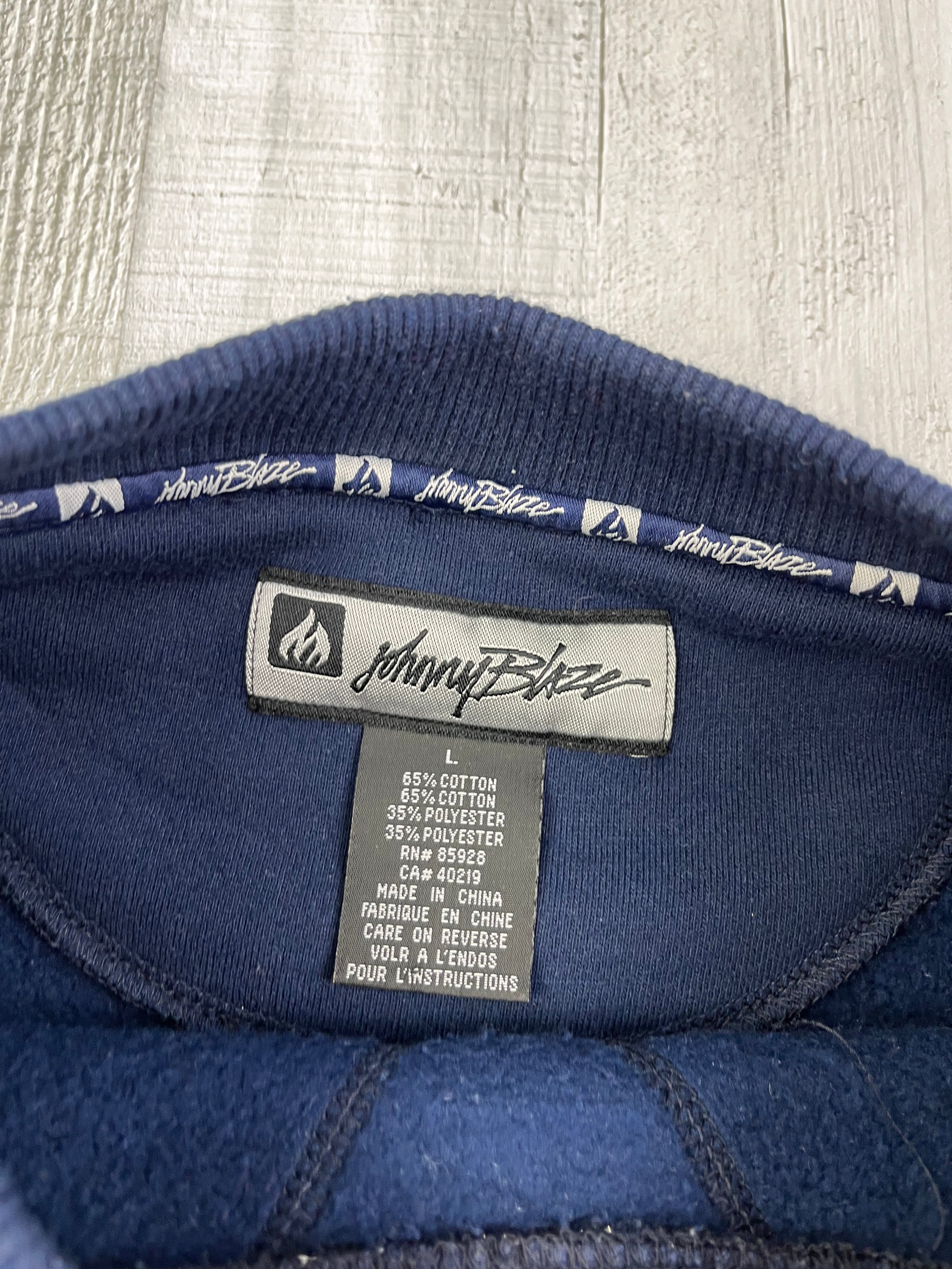 Johnny Blaze Vintage Sweater 90s Navy L