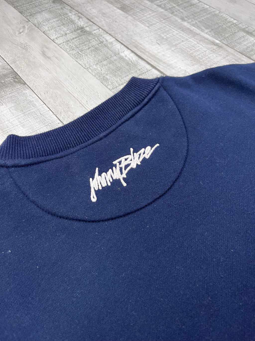 Johnny Blaze Vintage Sweater 90s Navy L