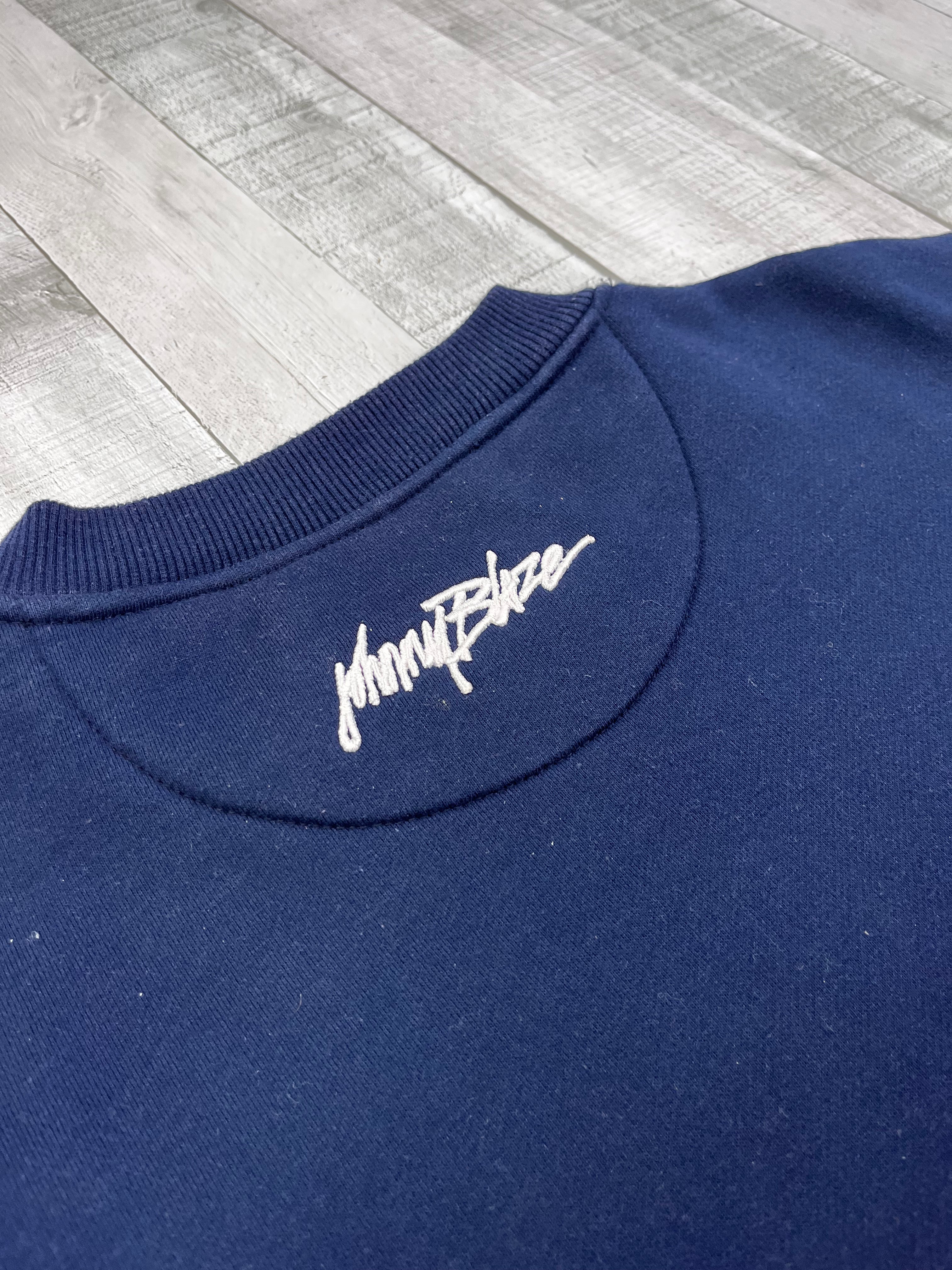 Johnny Blaze Vintage Sweater 90s Navy L