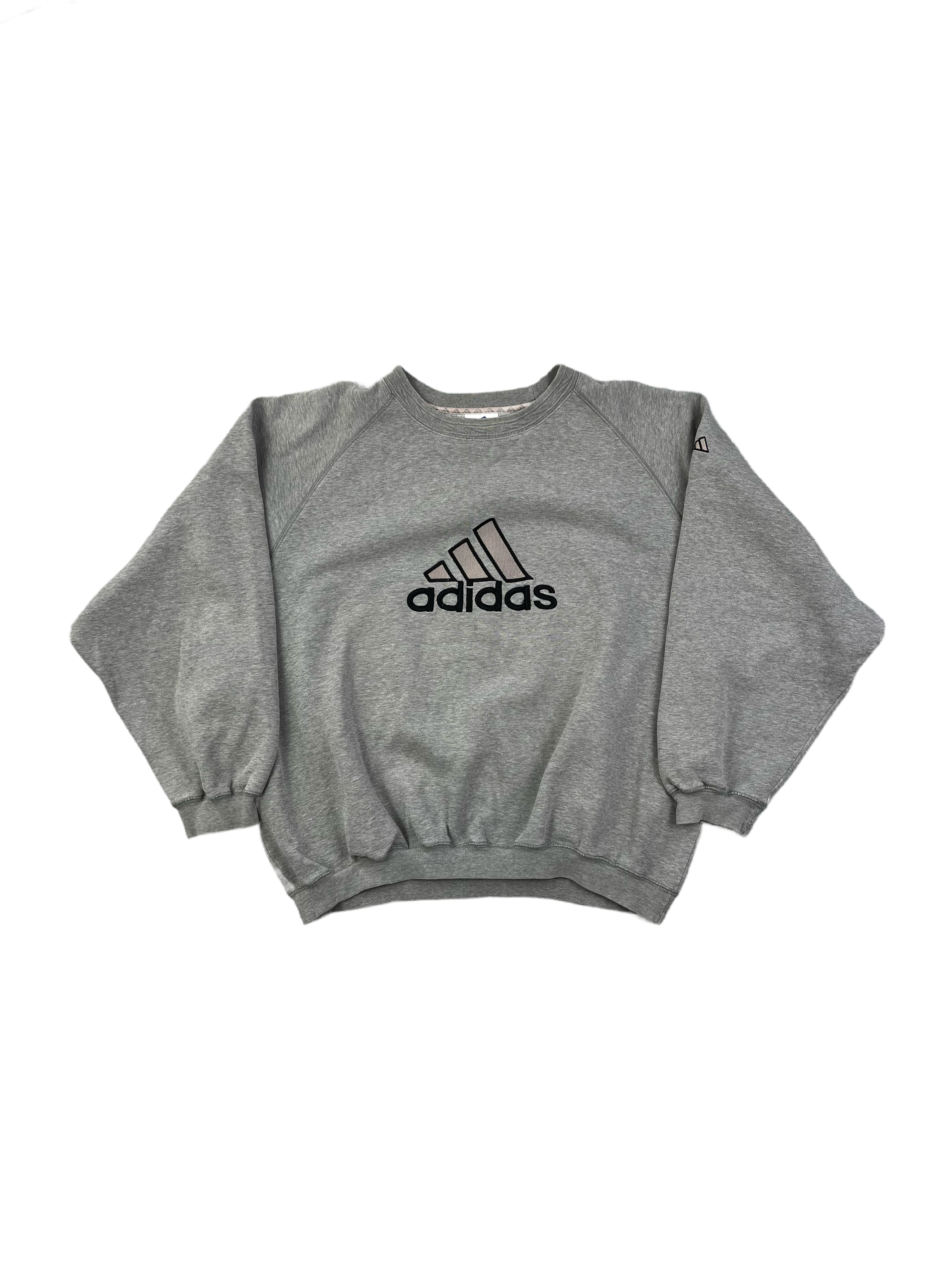 Adidas Vintage Sweater 90s Grau XL