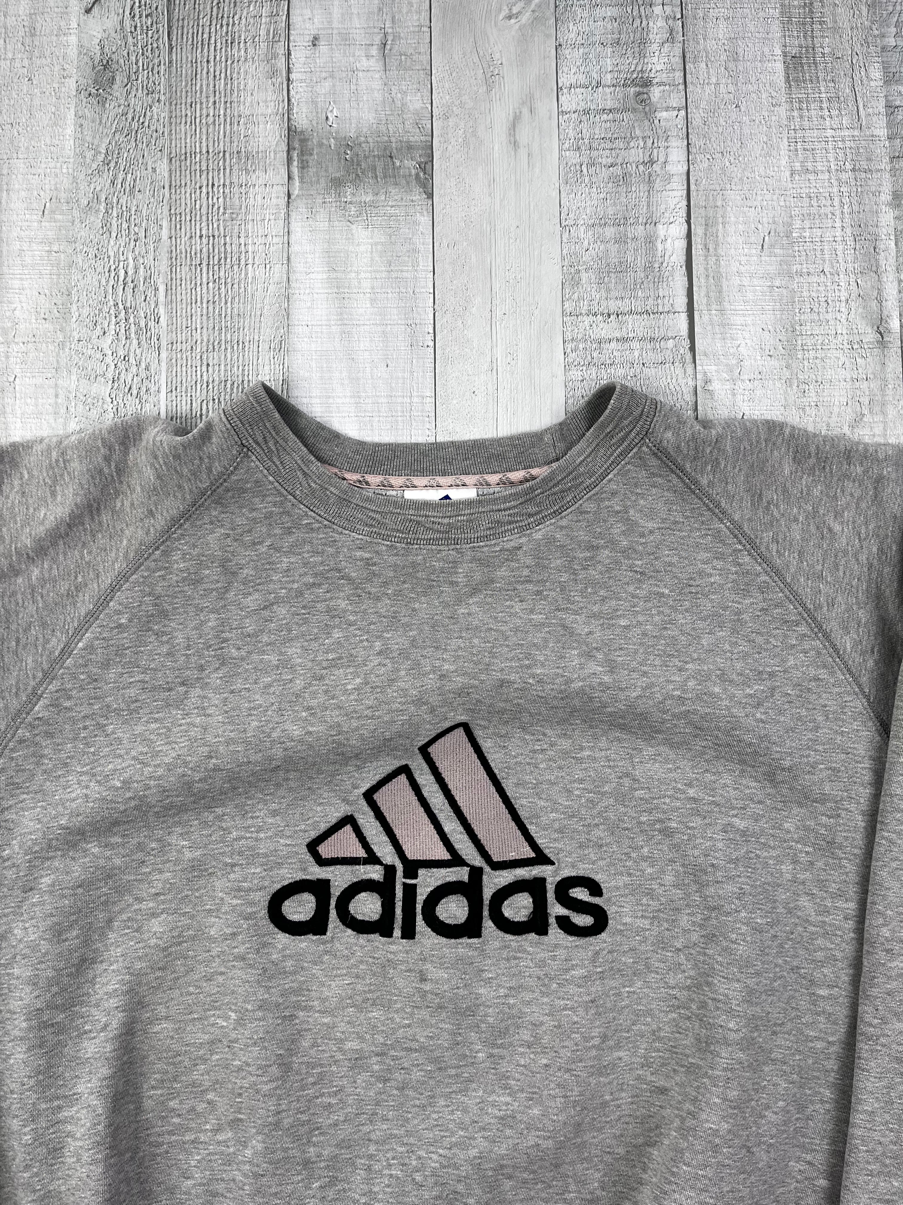 Adidas Vintage Sweater 90s Grau XL
