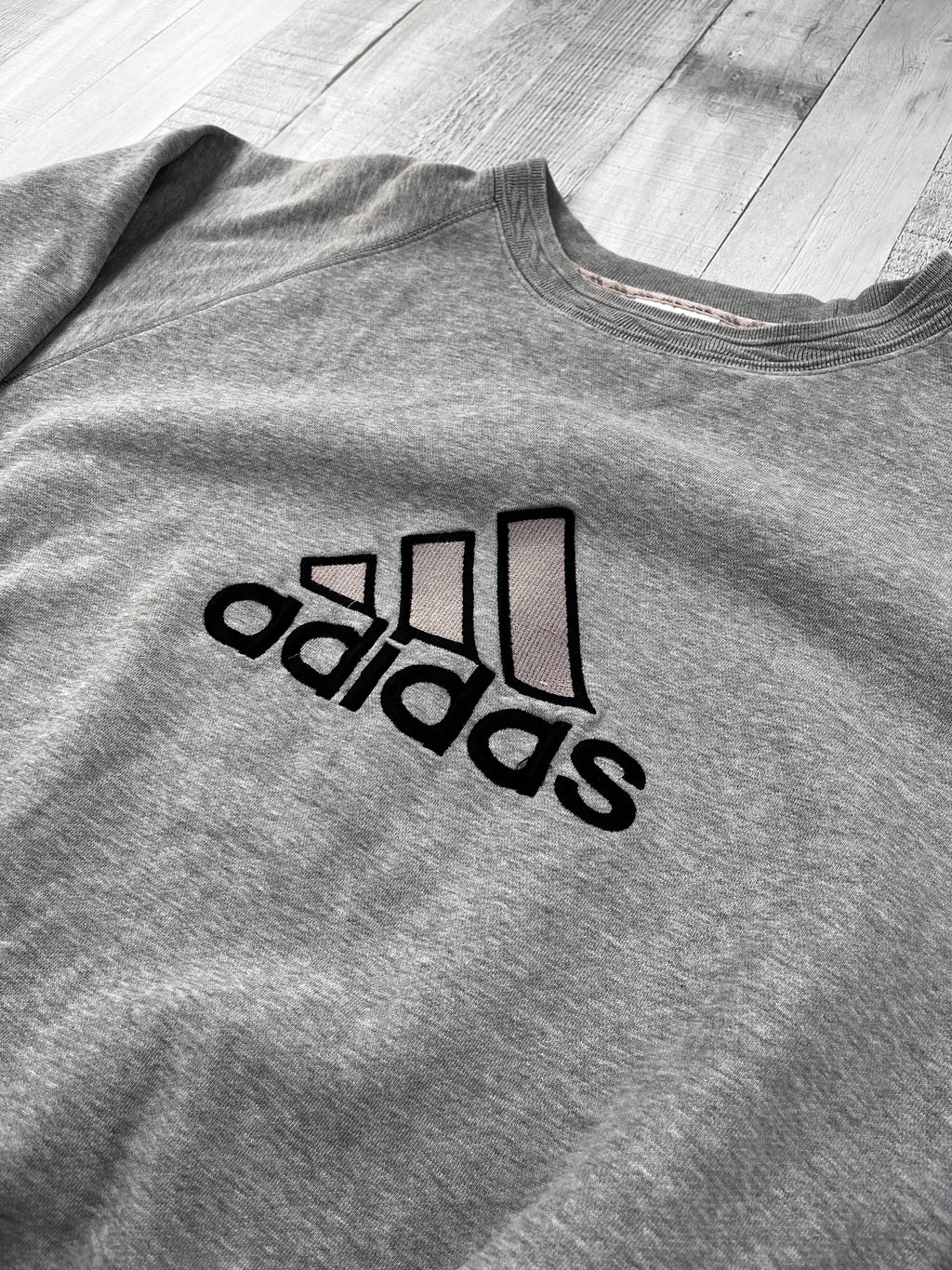 Adidas Vintage Sweater 90s Grau XL