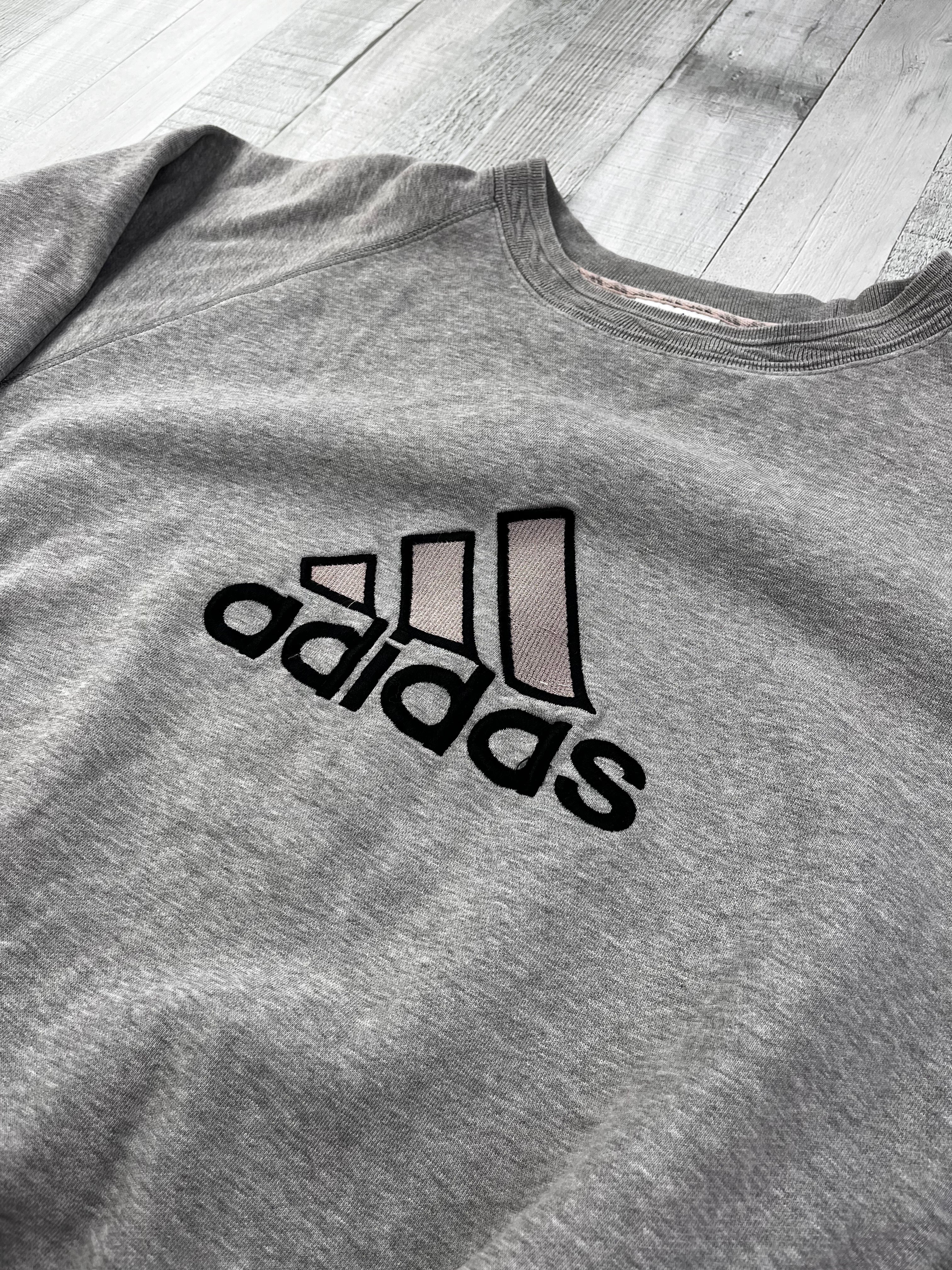 Adidas Vintage Sweater 90s Grau XL