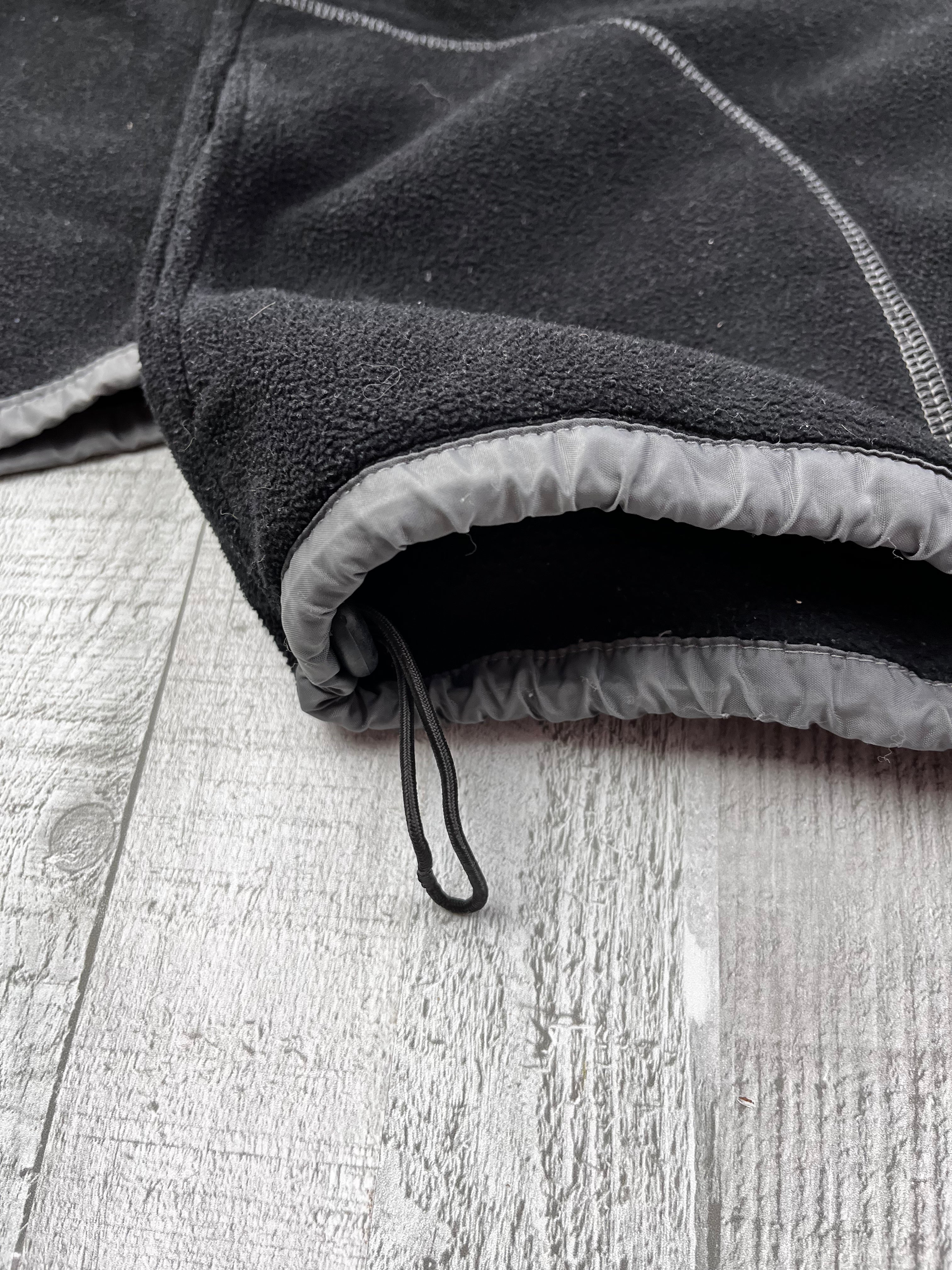 Kappa Vintage Fleecejacke Gummizug Schwarz S