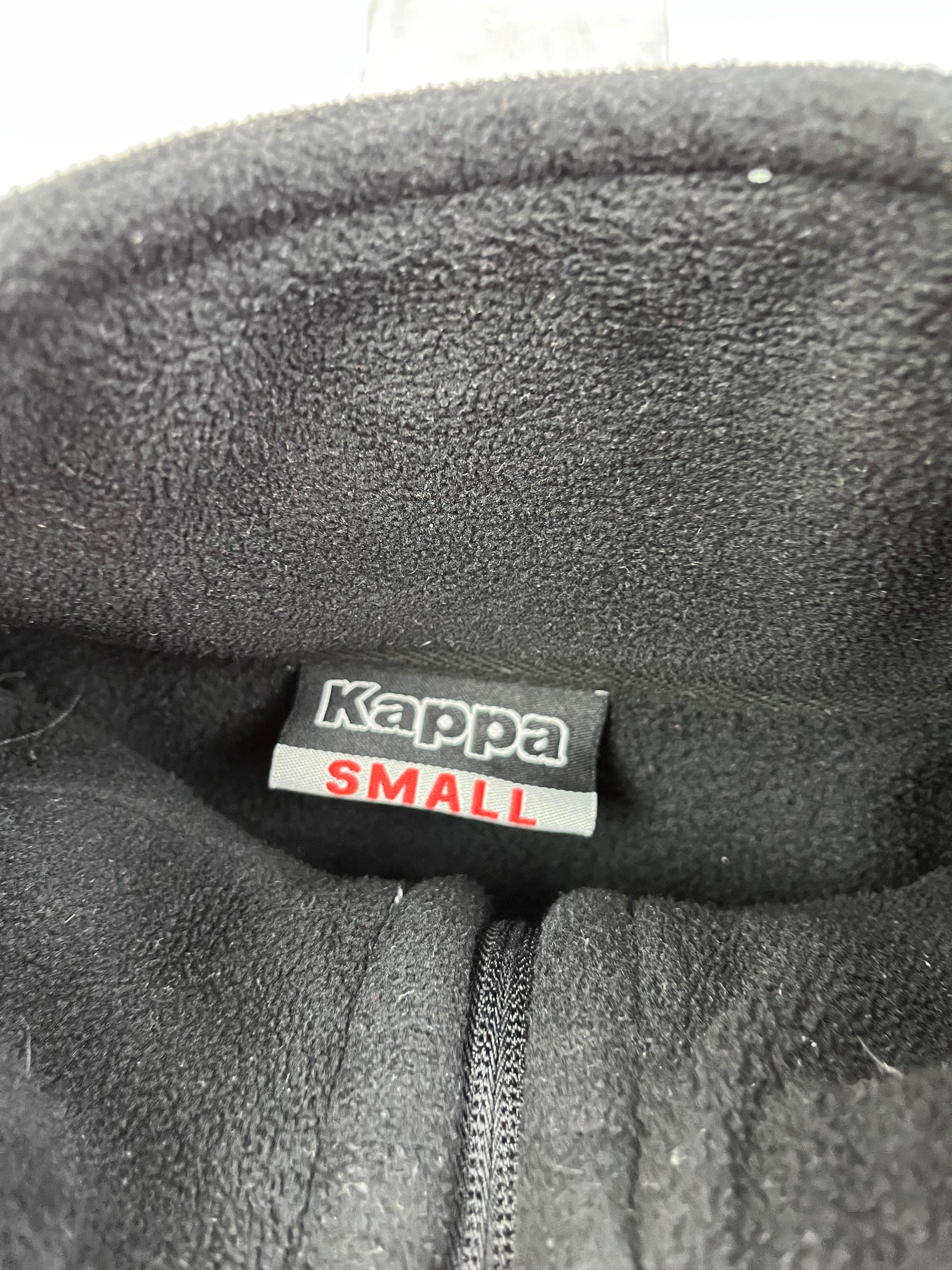 Kappa Vintage Fleecejacke Gummizug Schwarz S