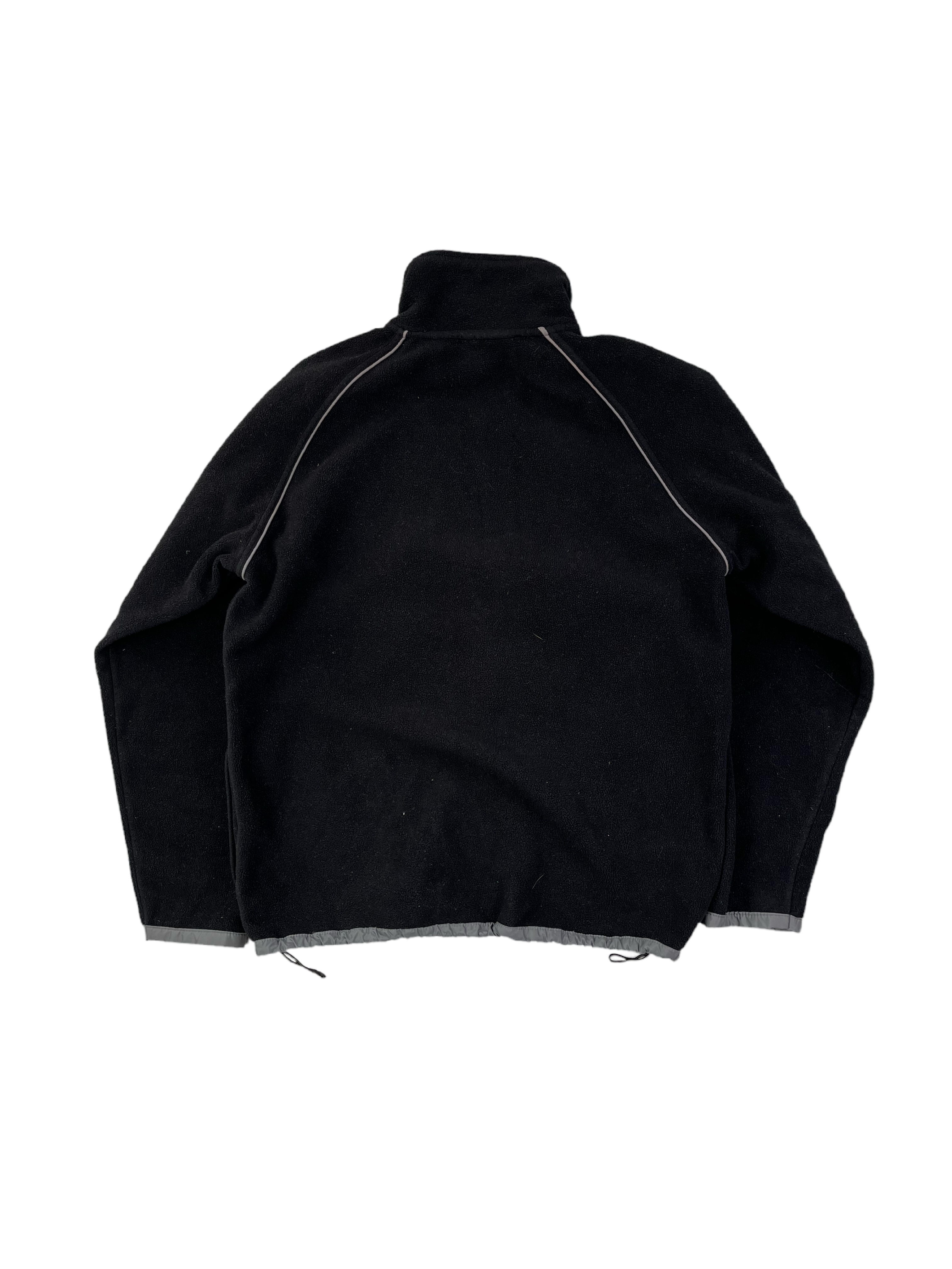 Kappa Vintage Fleecejacke Gummizug Schwarz S