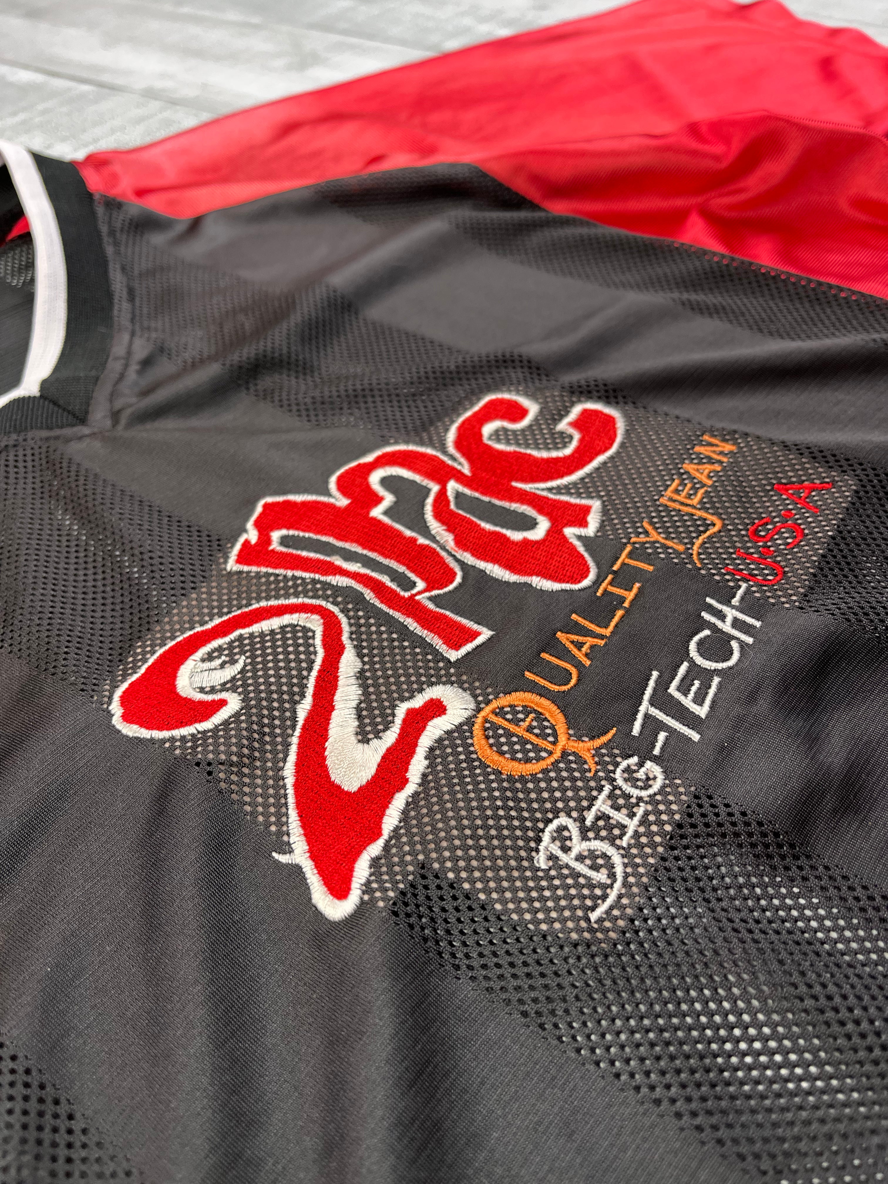 2Pac Vintage Trikot Sport Luftig 90s Selten Rot Schwarz L