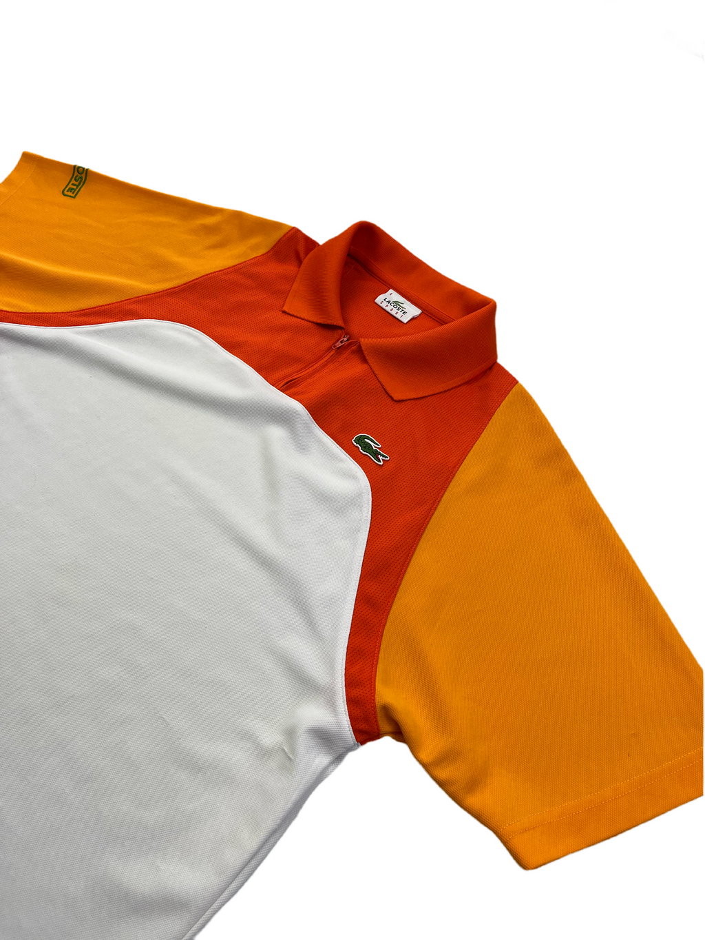 Lacoste Sport Poloshirt Weiß Orange L