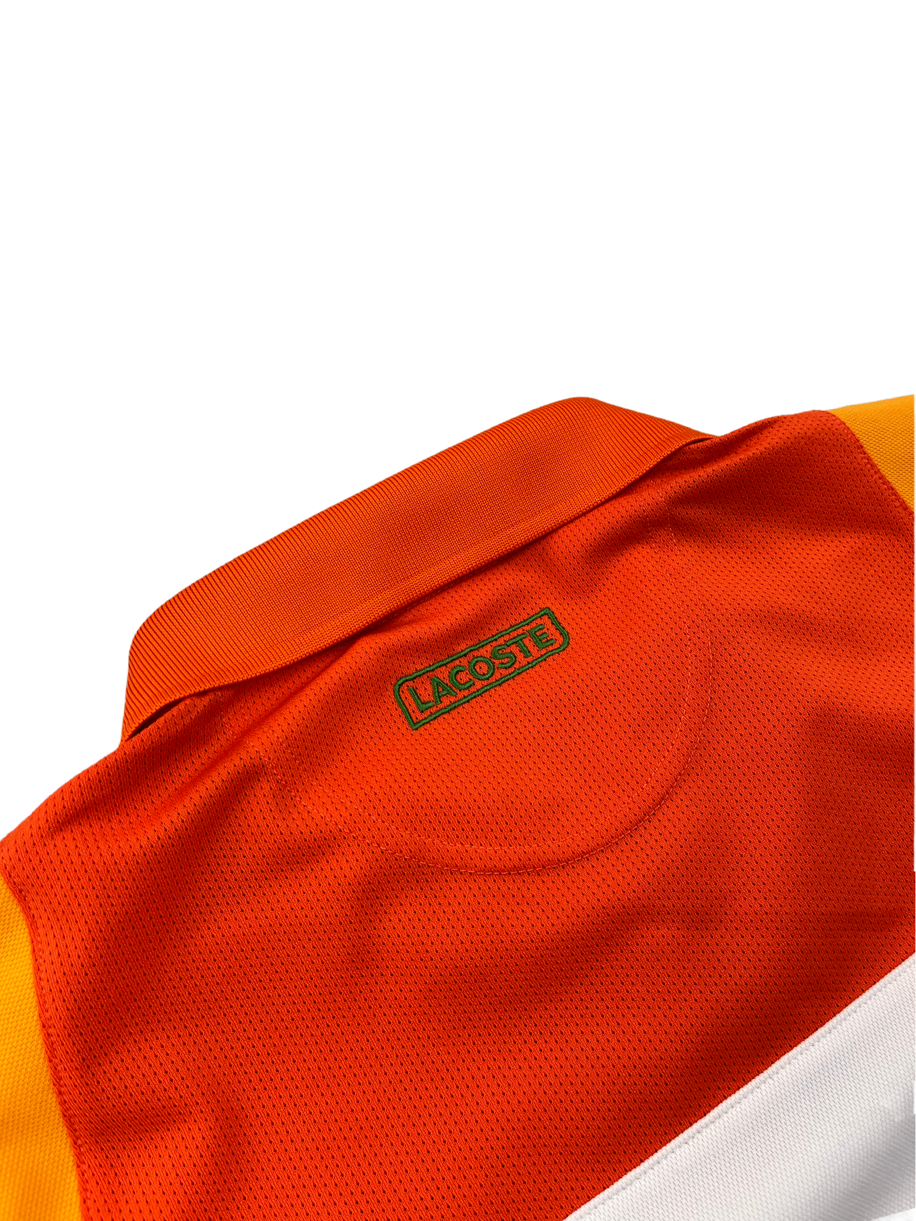 Lacoste Sport Poloshirt Weiß Orange L