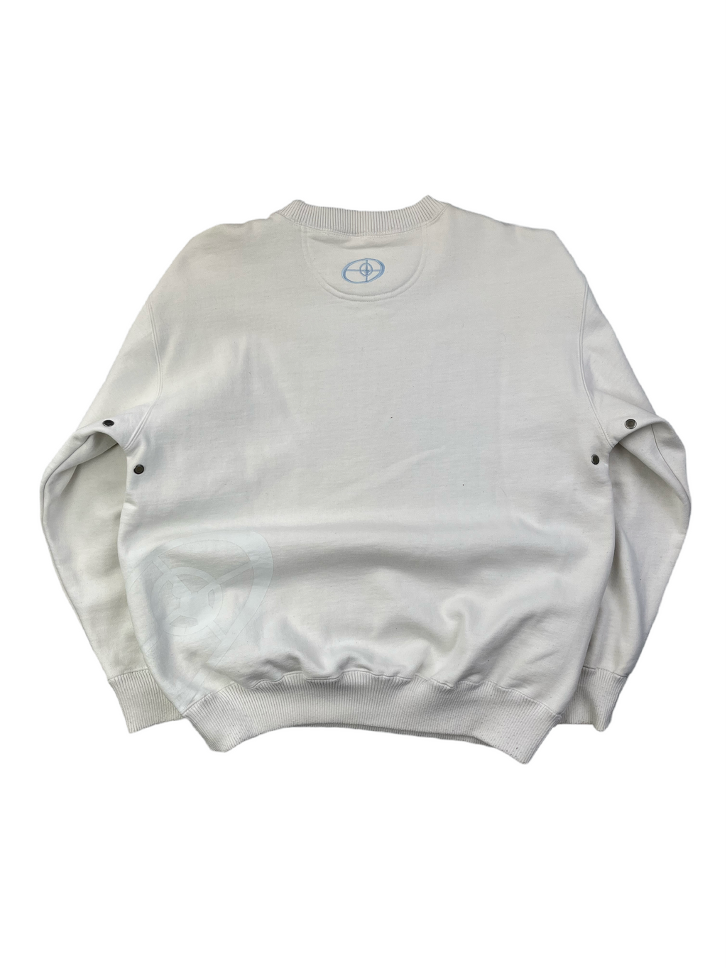 Narcotic Vintage Sweater 90s Weiß Hellblau L