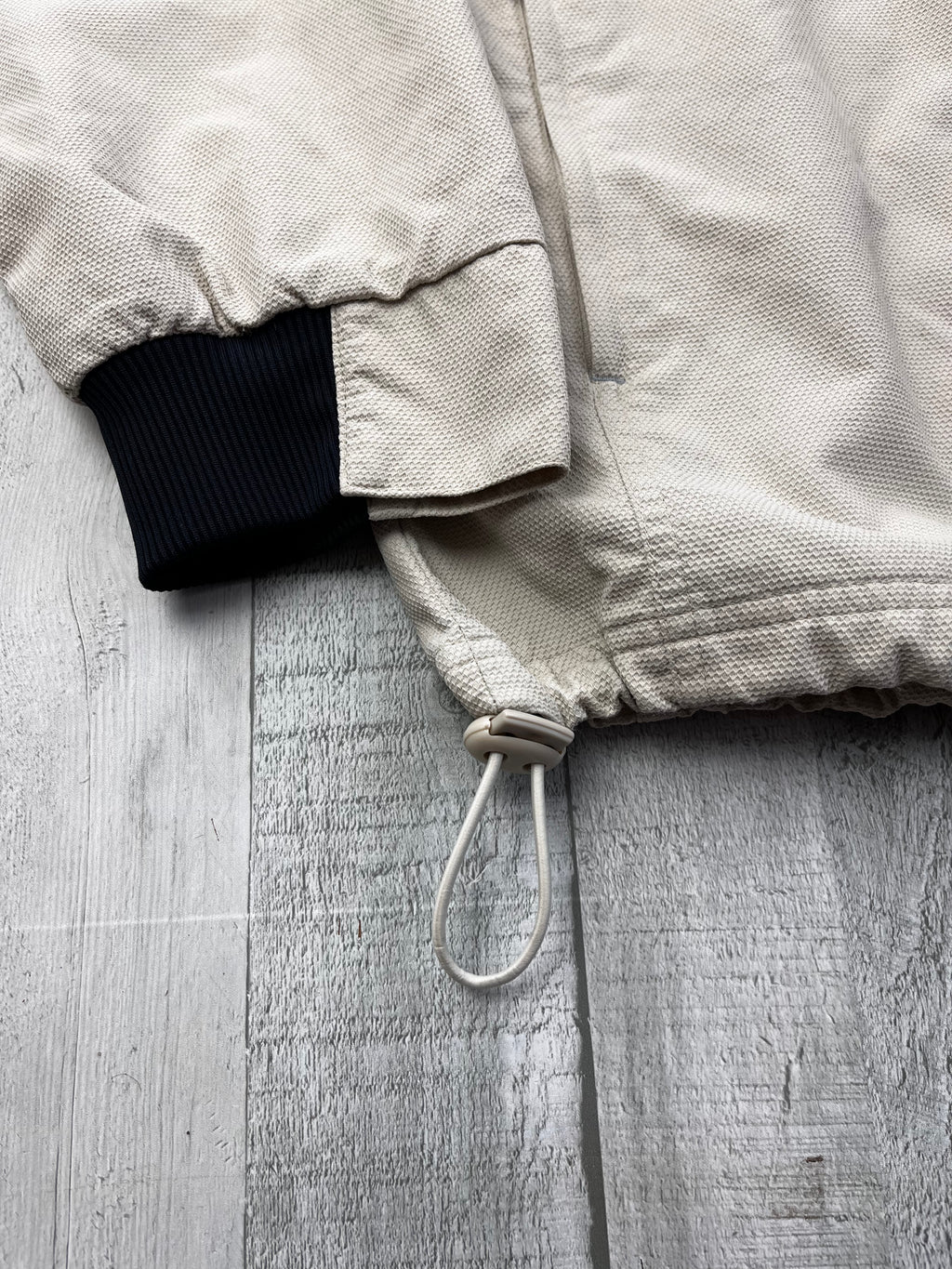 Adidas Vintage Trainingsjacke Gummizug Y2K Weiß XL