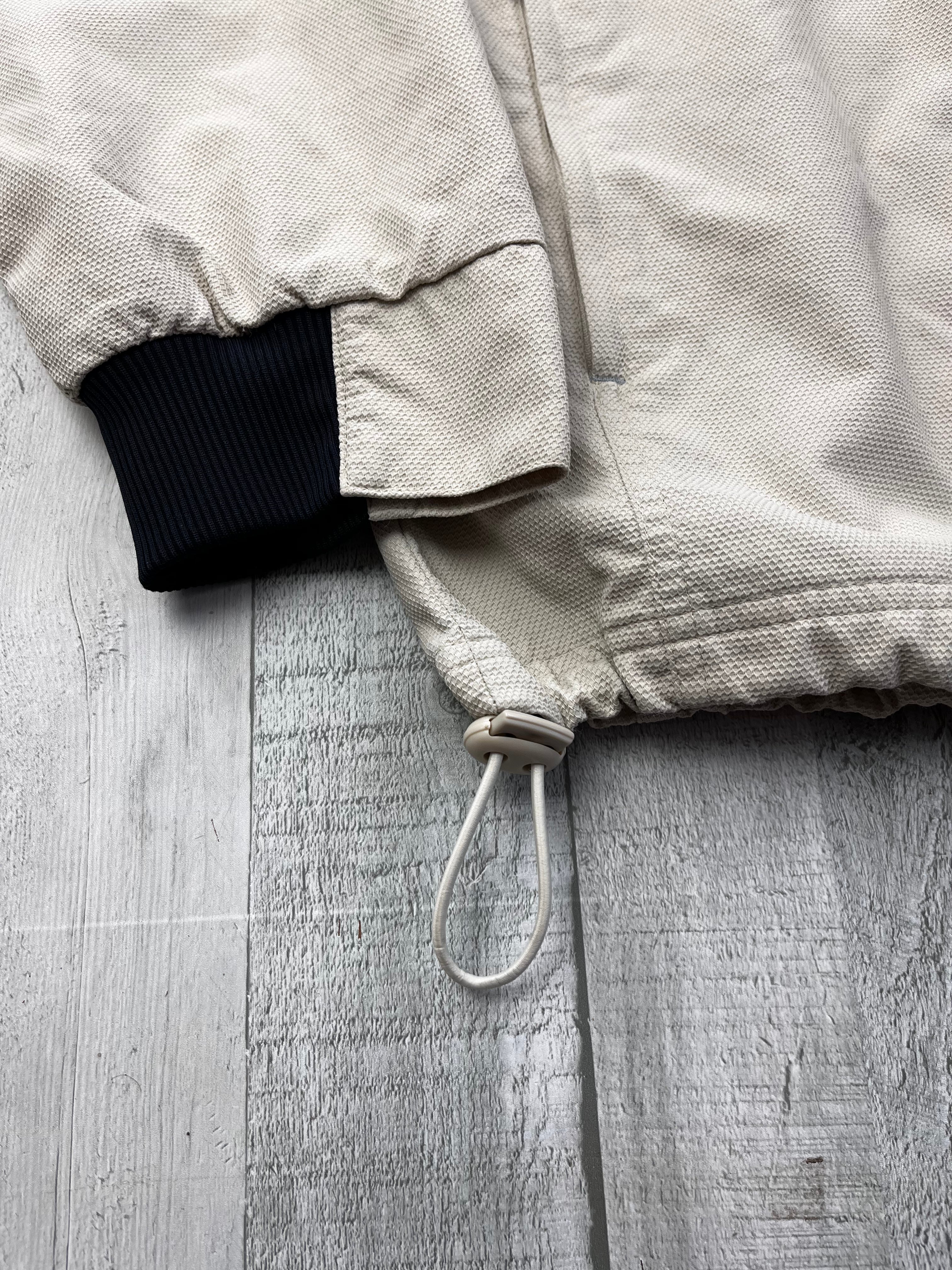 Adidas Vintage Trainingsjacke Gummizug Y2K Weiß XL