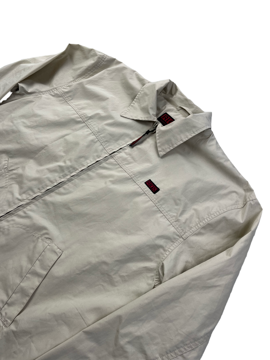 Rags Vintage Herrington Jacke Leicht Y2K Beige S