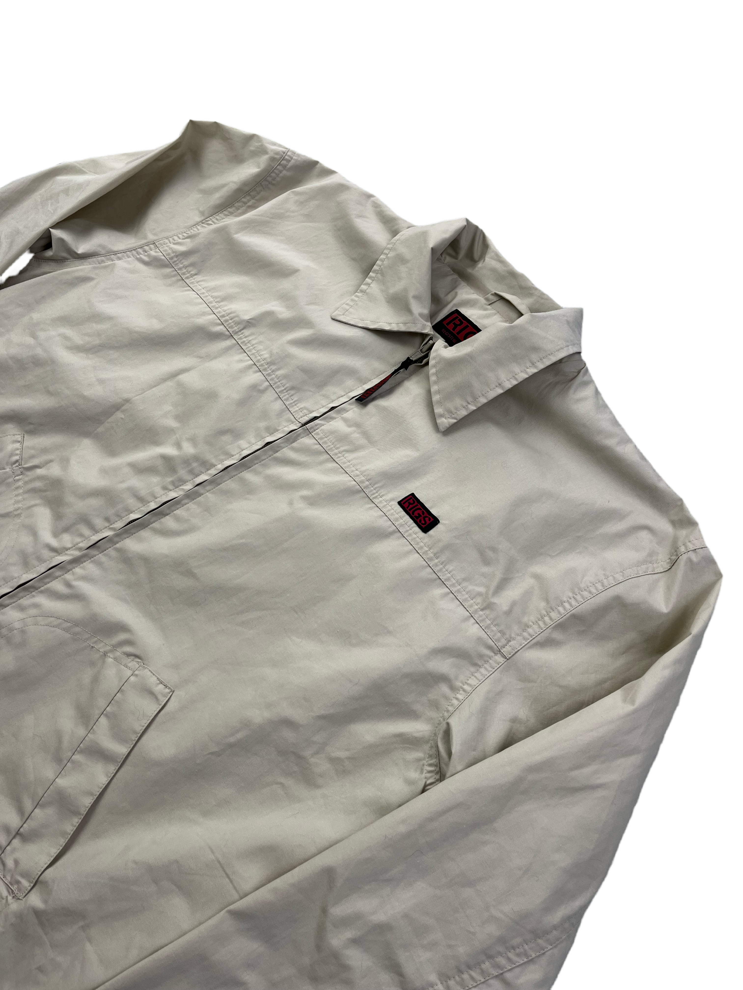 Rags Vintage Herrington Jacke Leicht Y2K Beige S