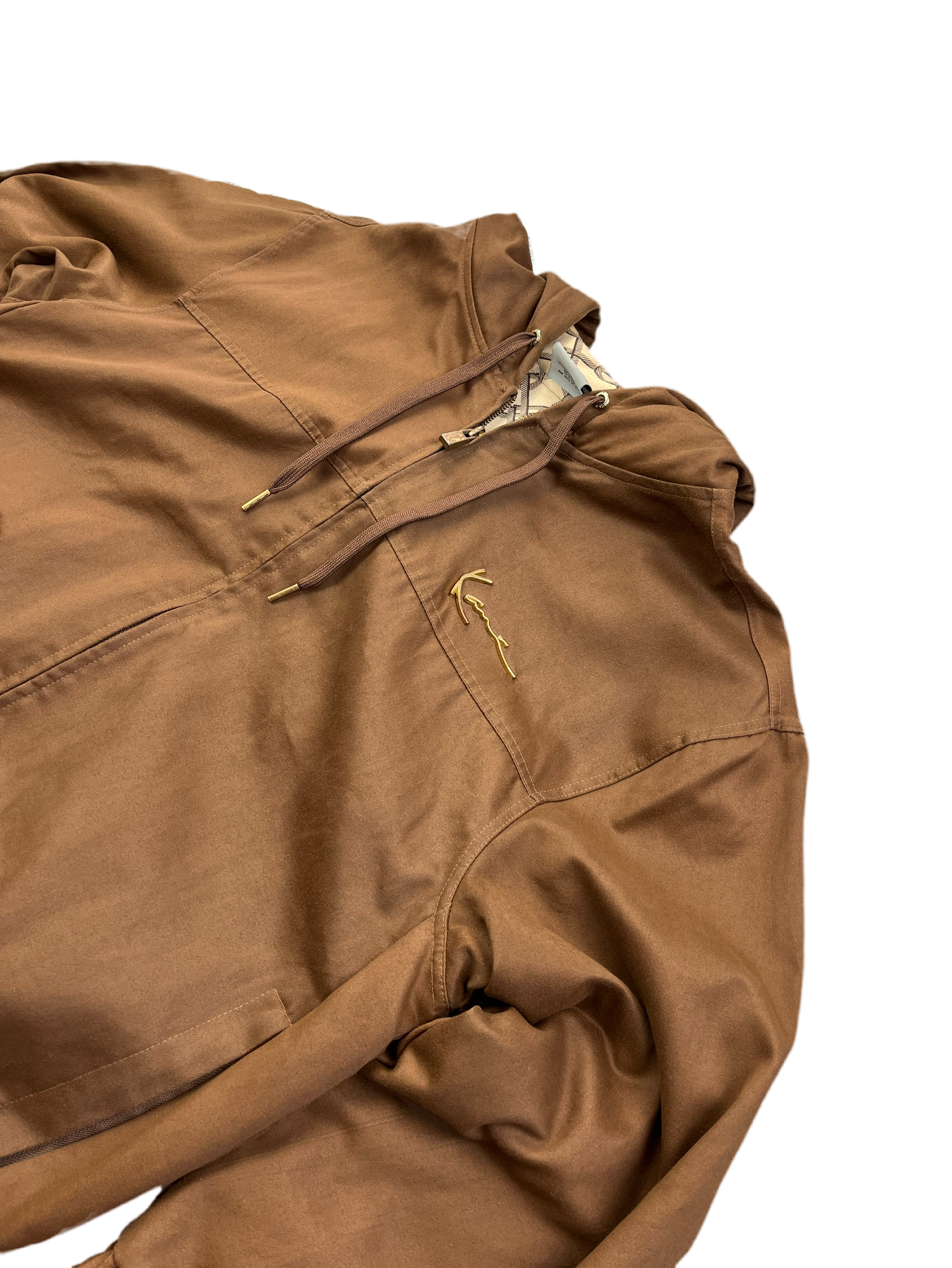 Karl Kani Vintage Kaputzenjacke 90s Braun M